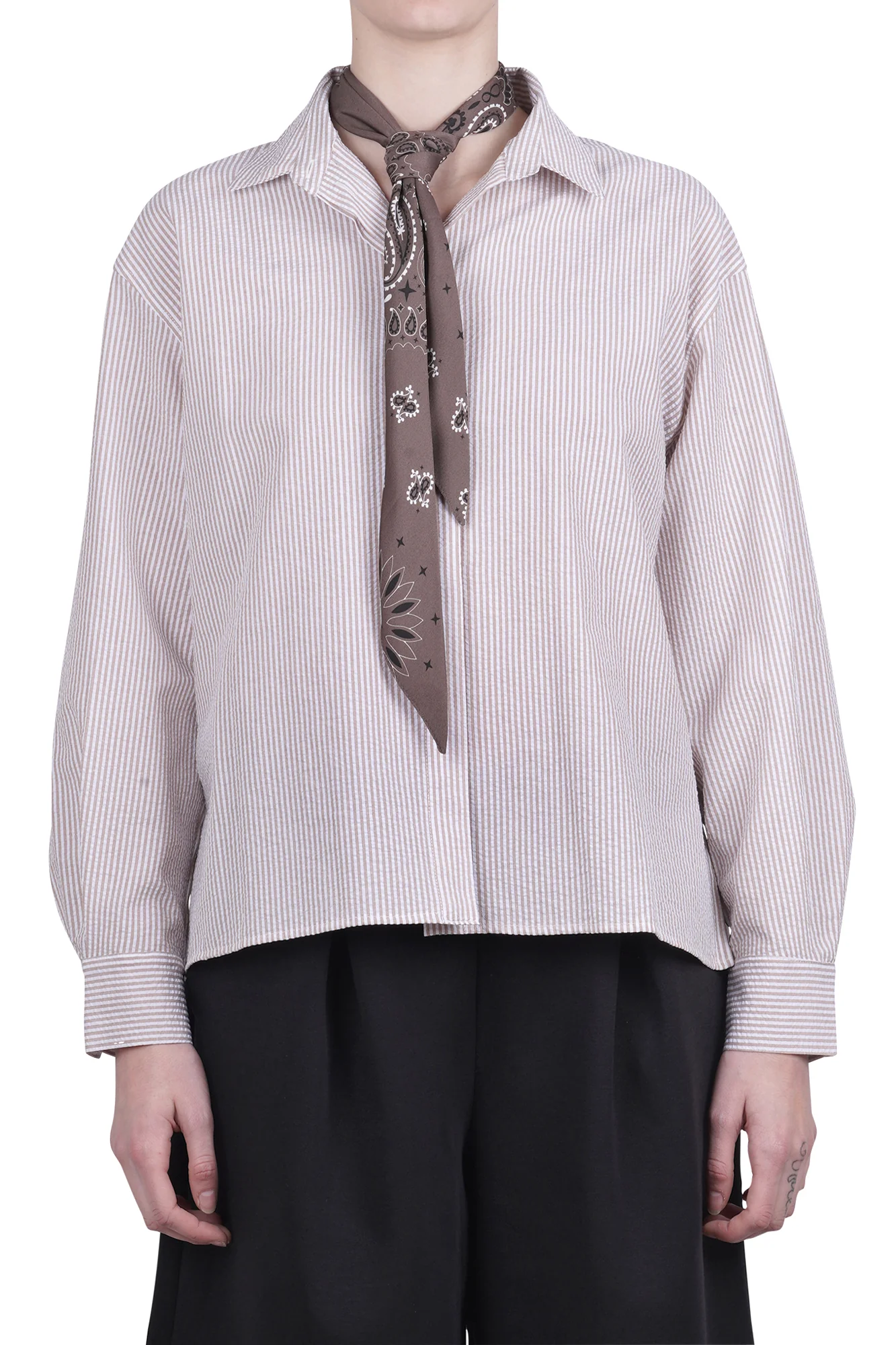 8pm - Camicia - 470486 - Fantasia Beige - Image 3