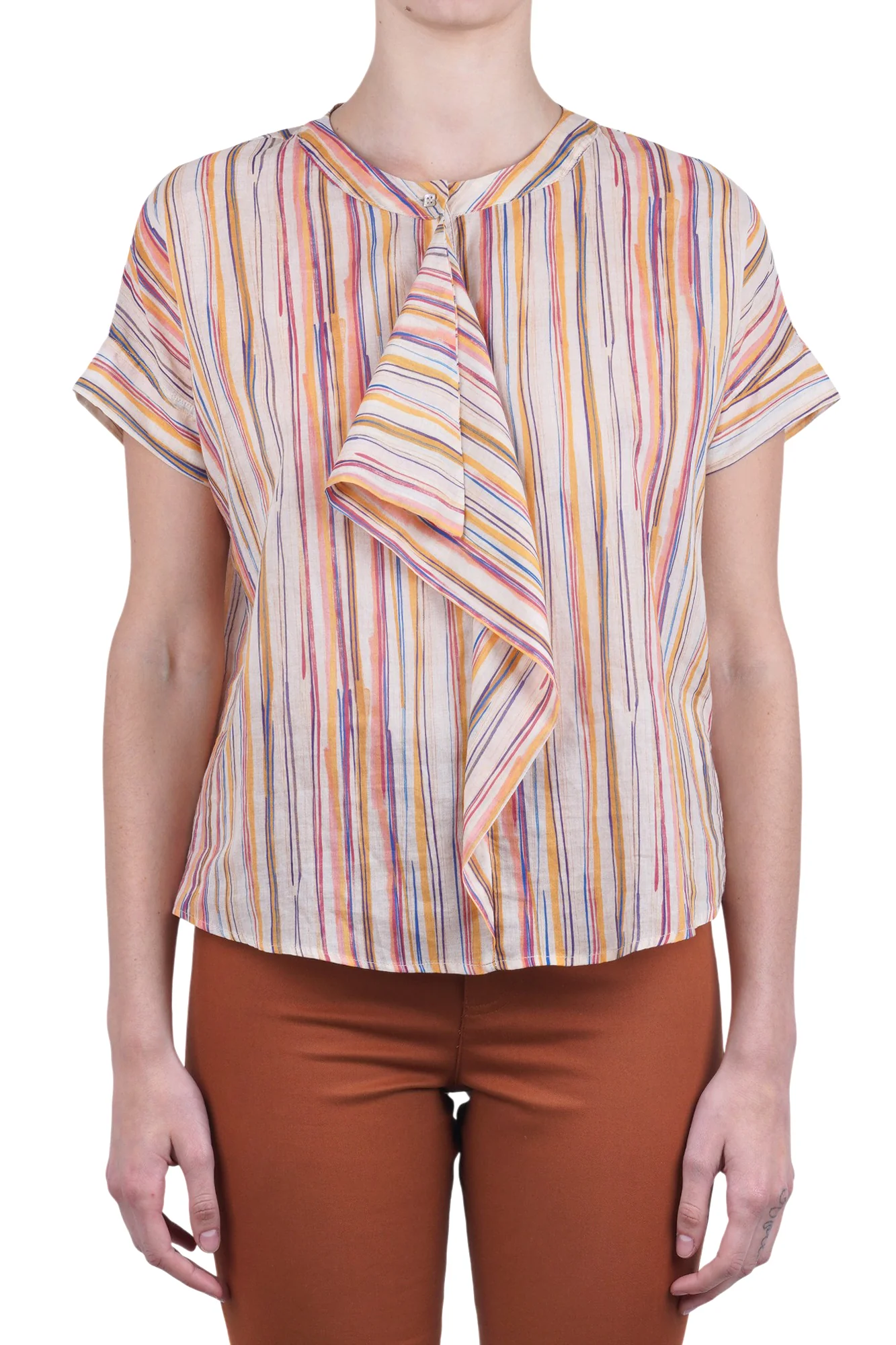 Alessia Santi - Blusa - 470192 - Fantasia Giallo - Image 3