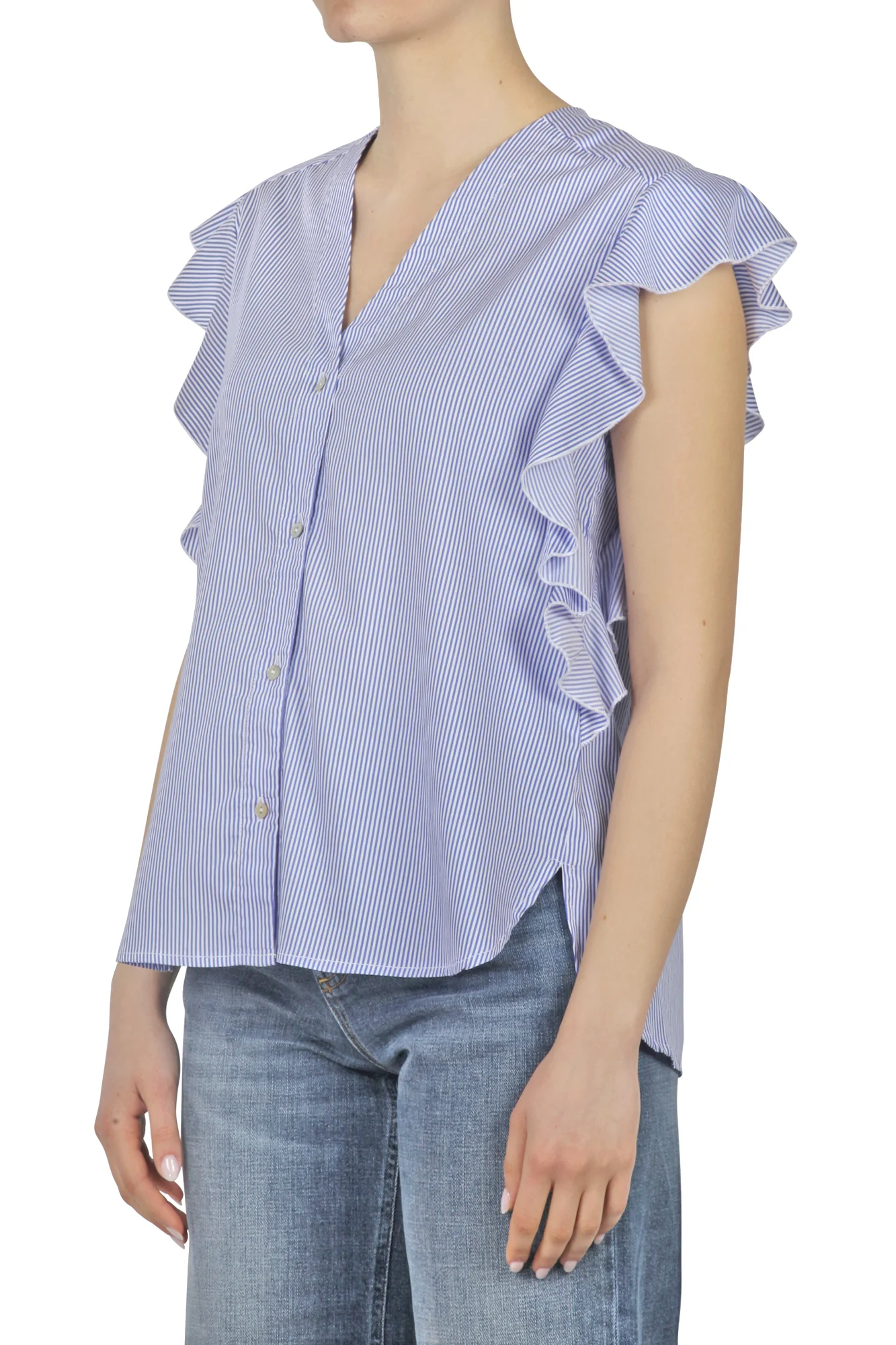 Alessia Santi - Camicia - 450171 - Bianco/Blu - Image 4