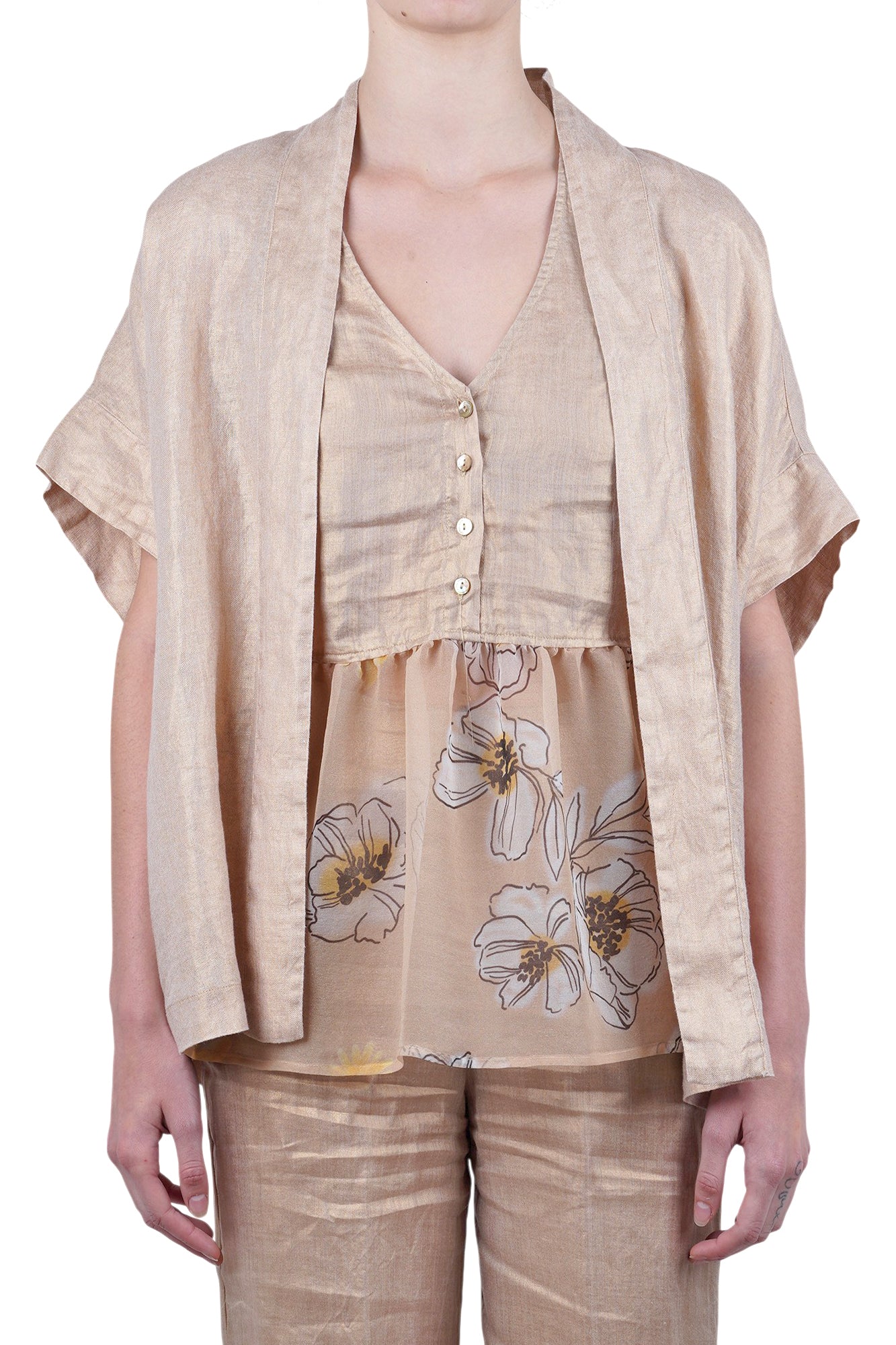 Alessia Santi - Giacca - 470180 - Oro - Image 3