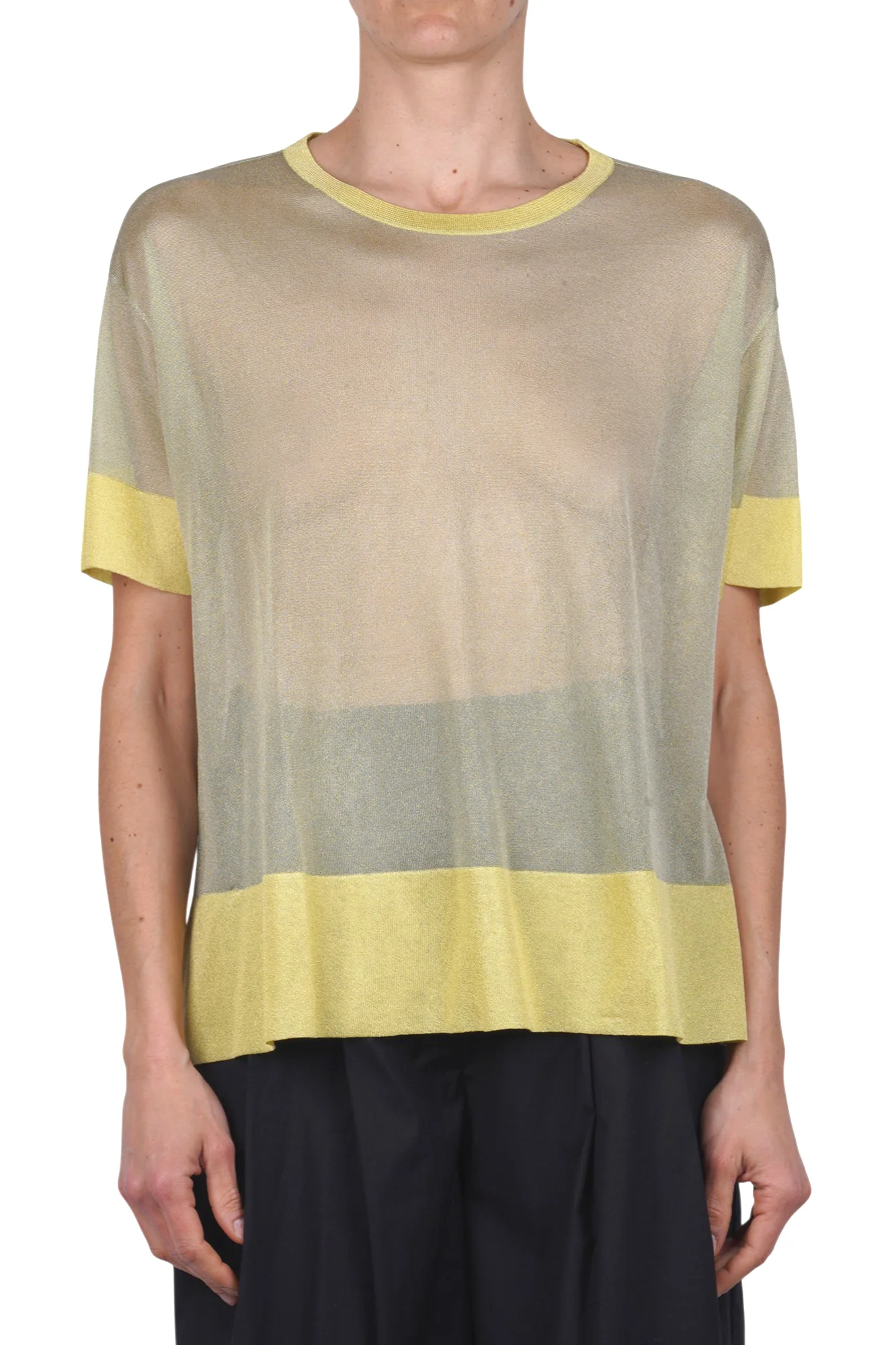 Alessia Santi - Maglia - 470195 - Giallo/Verde - Image 3