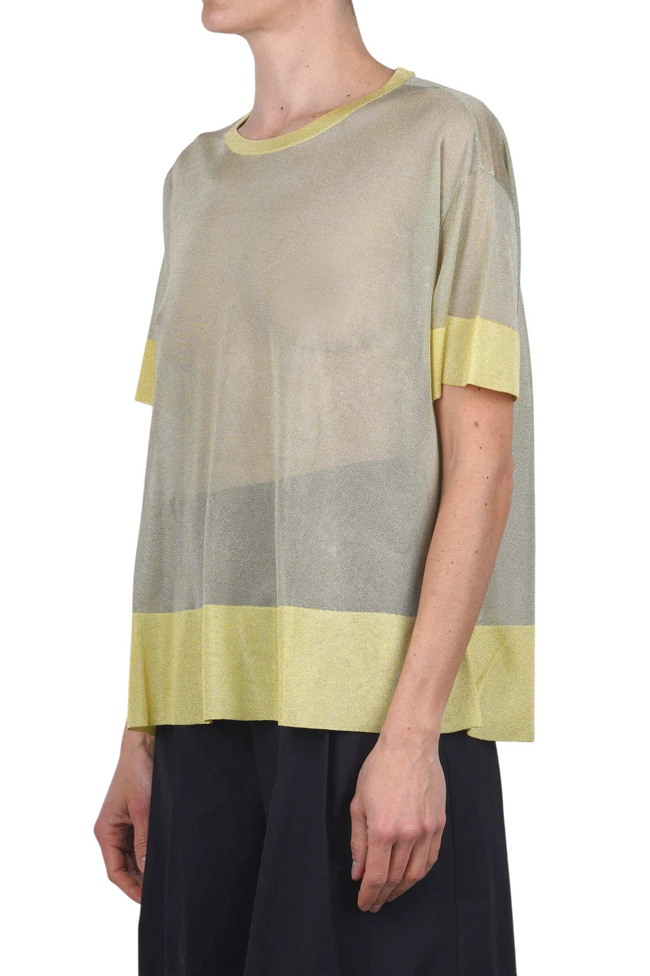 Alessia Santi - Maglia - 470195 - Giallo/Verde - Image 4