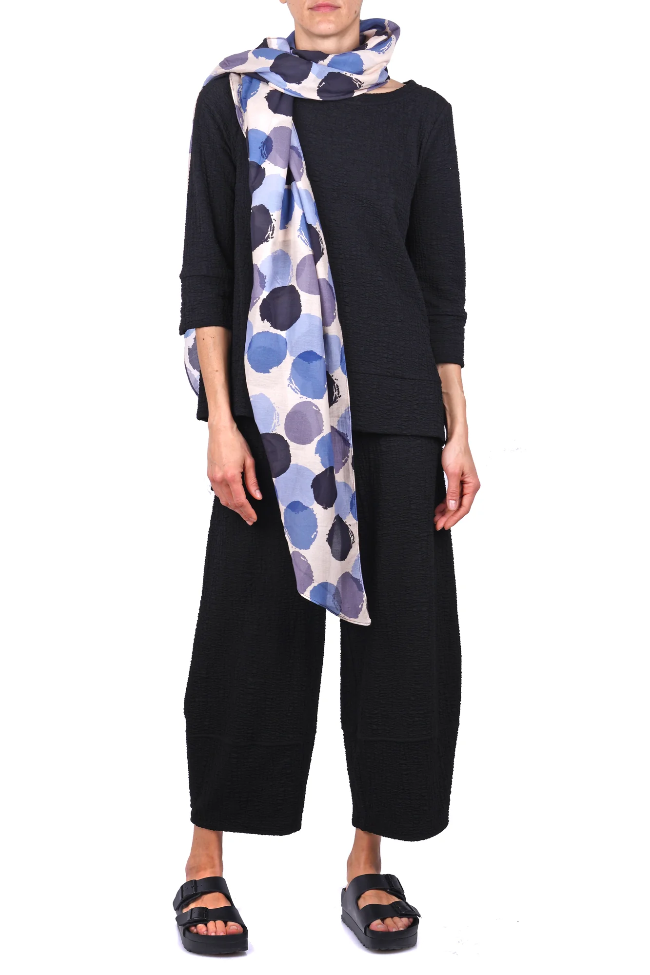 Alessia Santi - Sciarpa - 470204 - Beige/Blu - Image 2