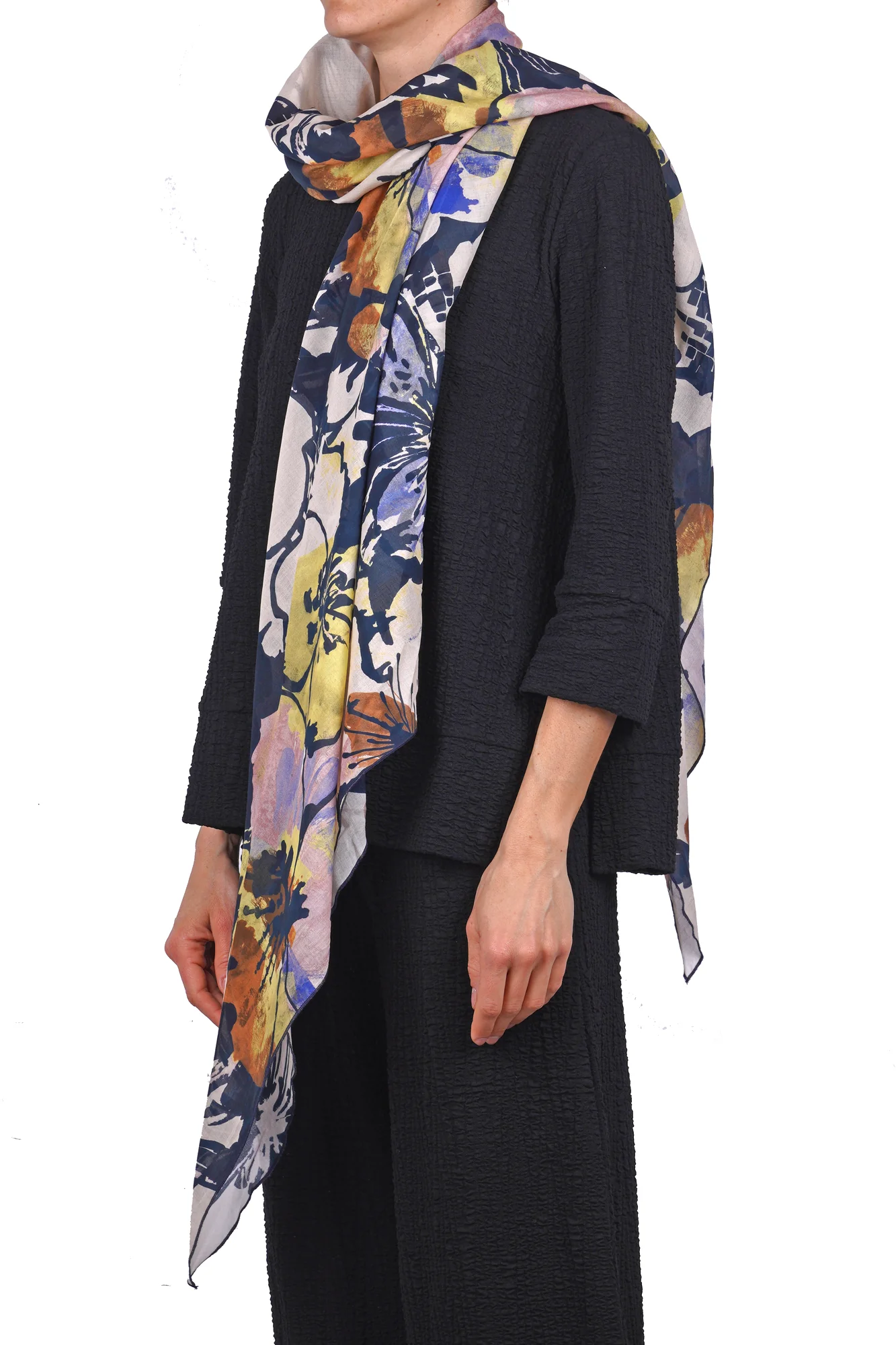 Alessia Santi - Sciarpa - 470206 - Beige/Blu - Image 4