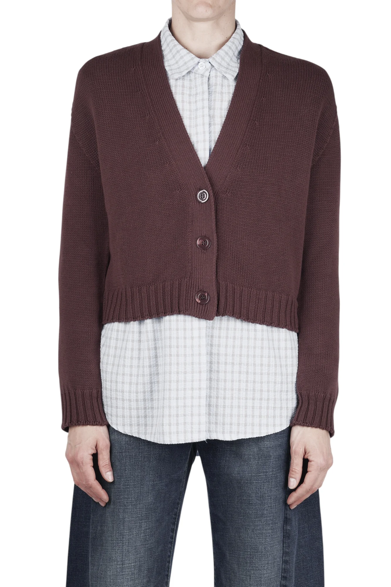 ALPHA STUDIO - Cardigan - 471112 - Cioccolato - Image 3
