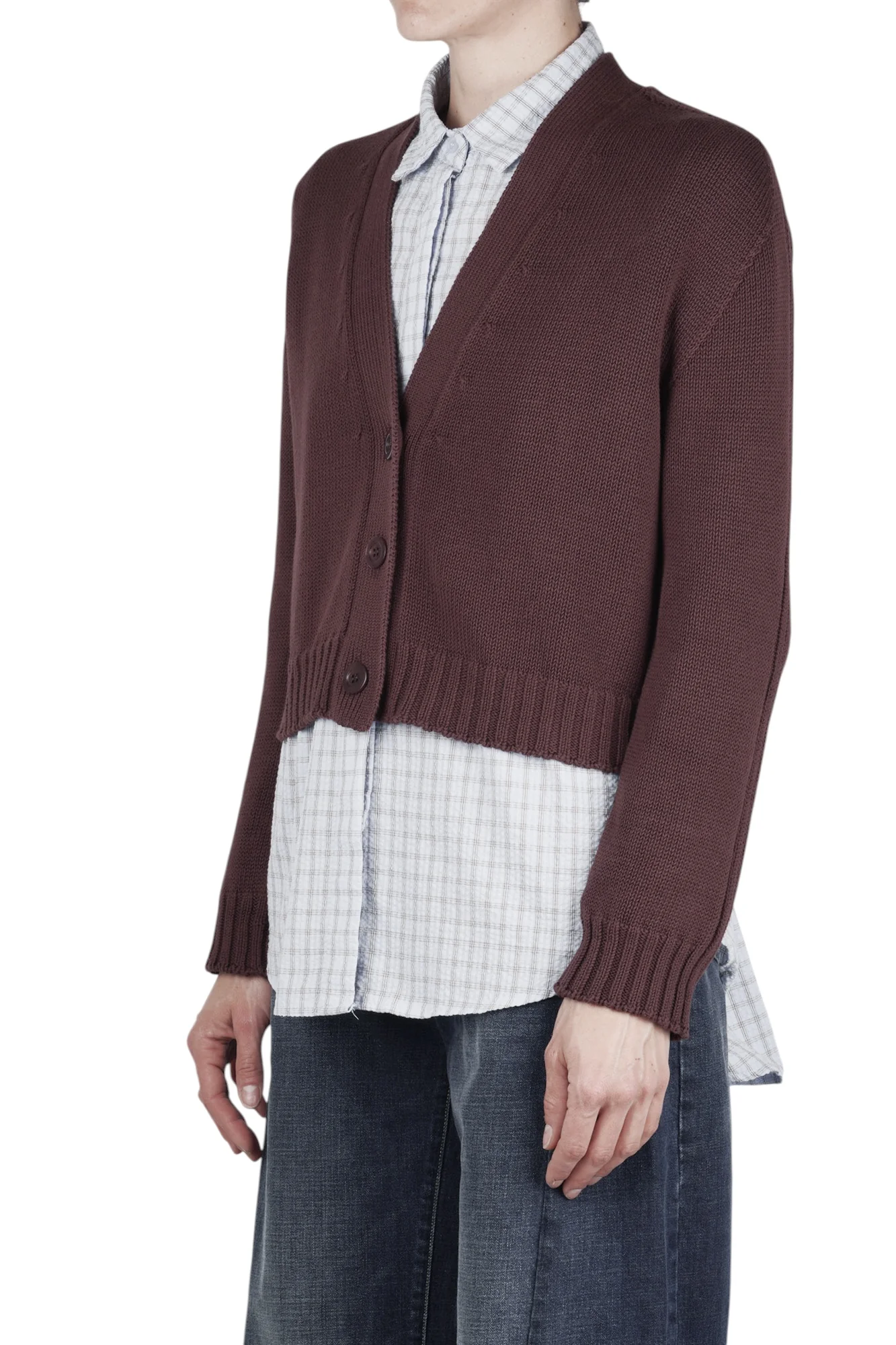 ALPHA STUDIO - Cardigan - 471112 - Cioccolato - Image 4