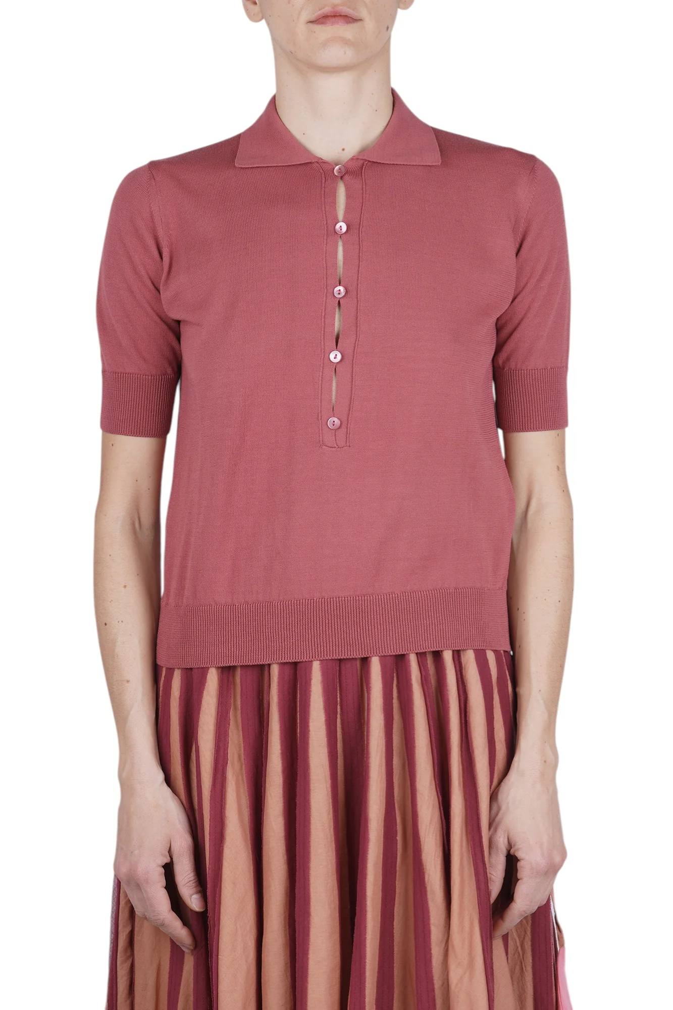 ALPHA STUDIO - Maglia - 471108 - Rosa antico - Image 3