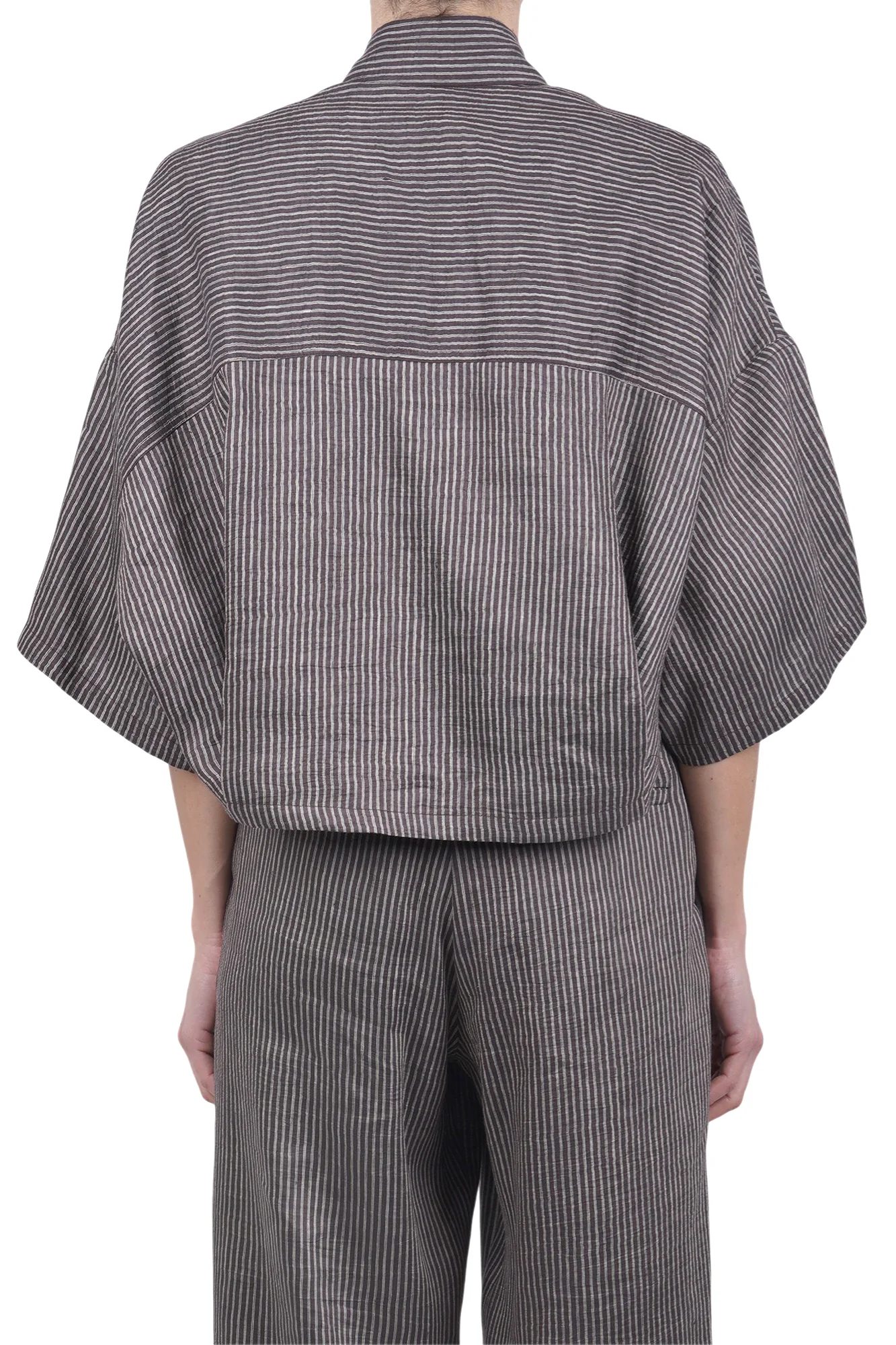 Alysi - Camicia - 471192 - Marrone/Panna - Image 5