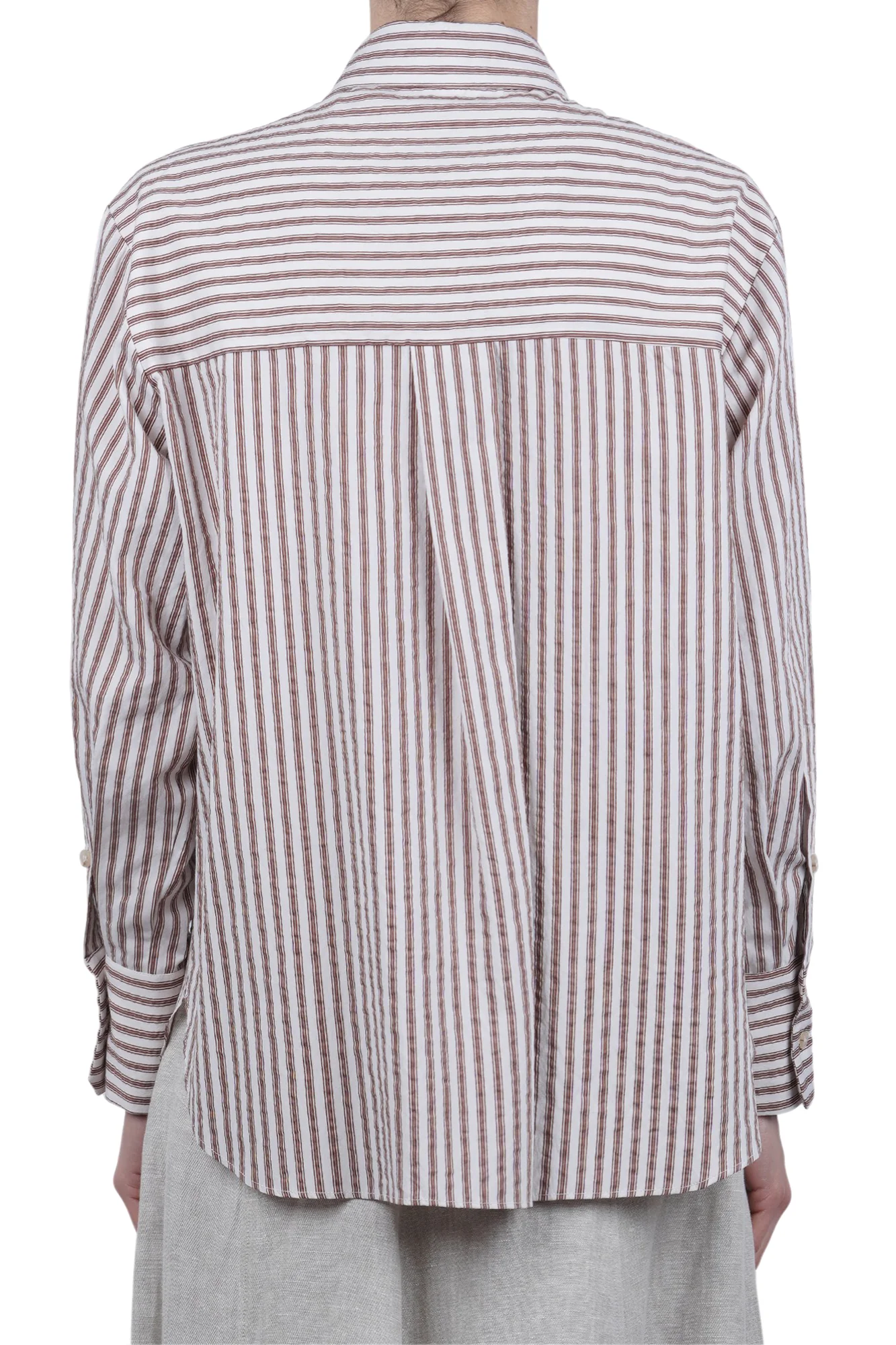 Alysi - Camicia - 471196 - Bianco/Marrone - Image 5