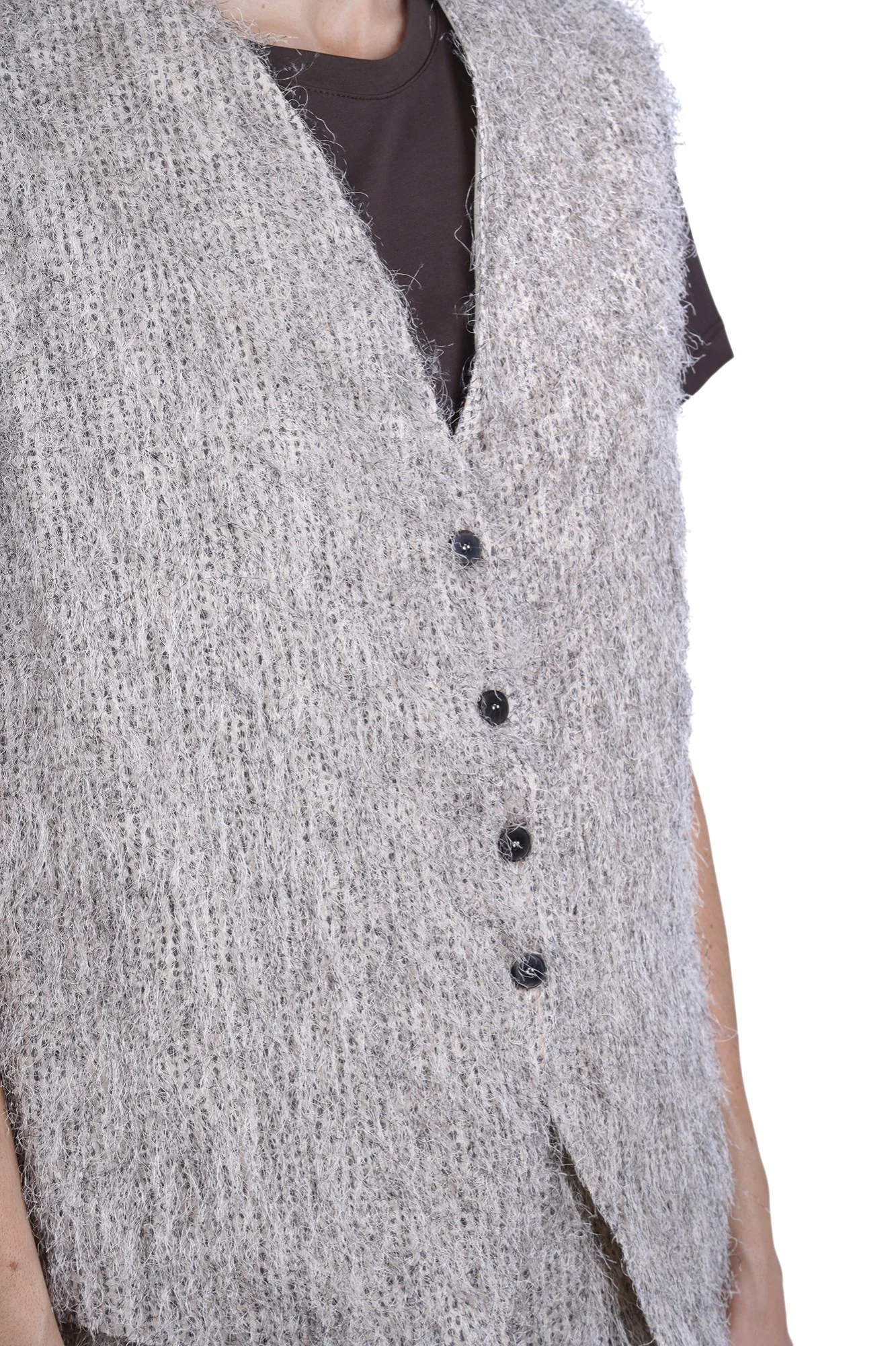 Alysi - Gilet - 471189 - Beige/Nero - Image 6