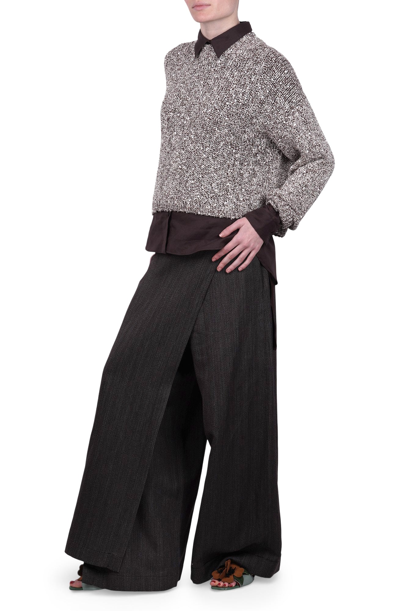 Alysi - Maglia - 471164 - Cioccolato - Image 2