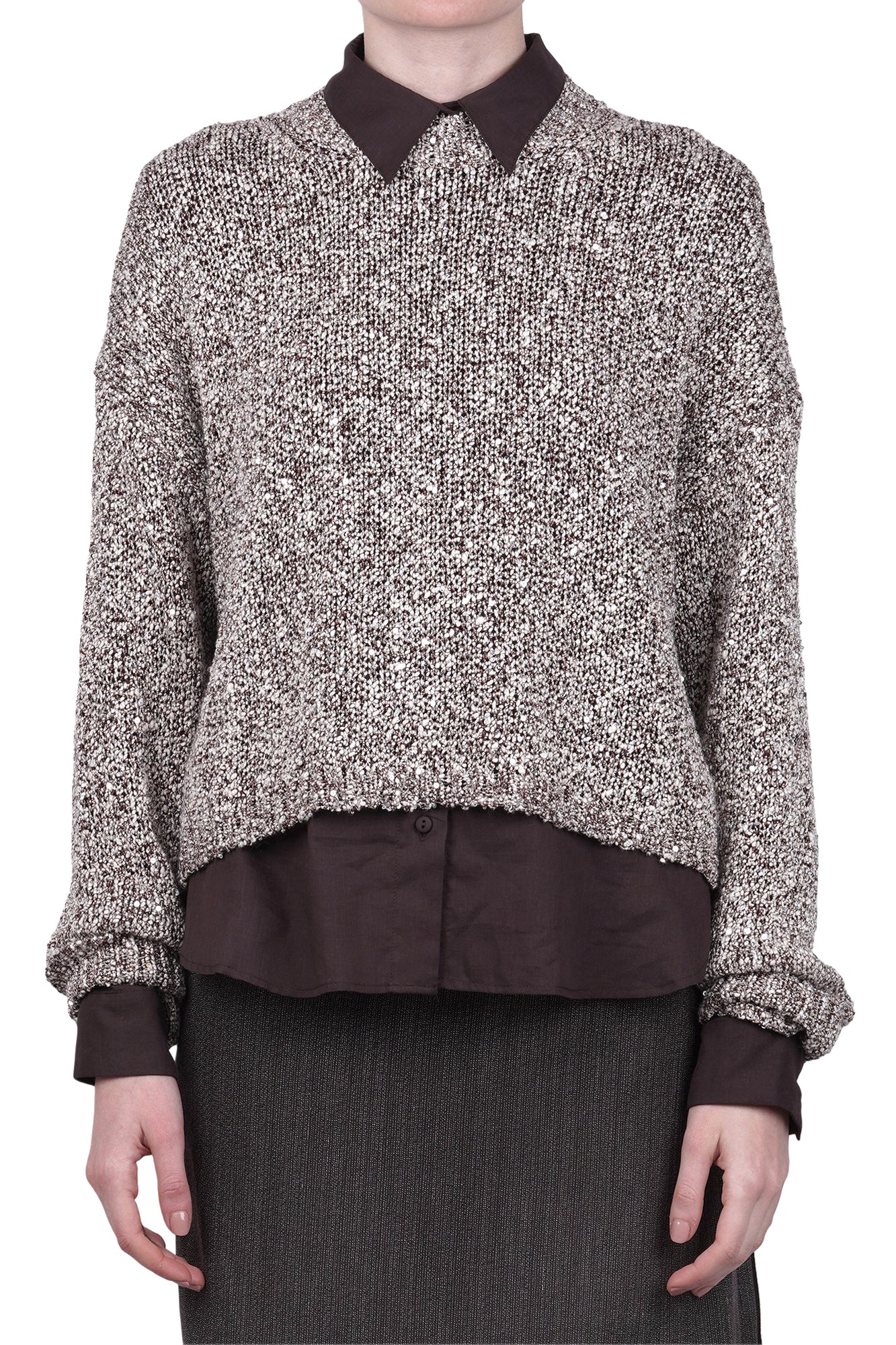 Alysi - Maglia - 471164 - Cioccolato - Image 3