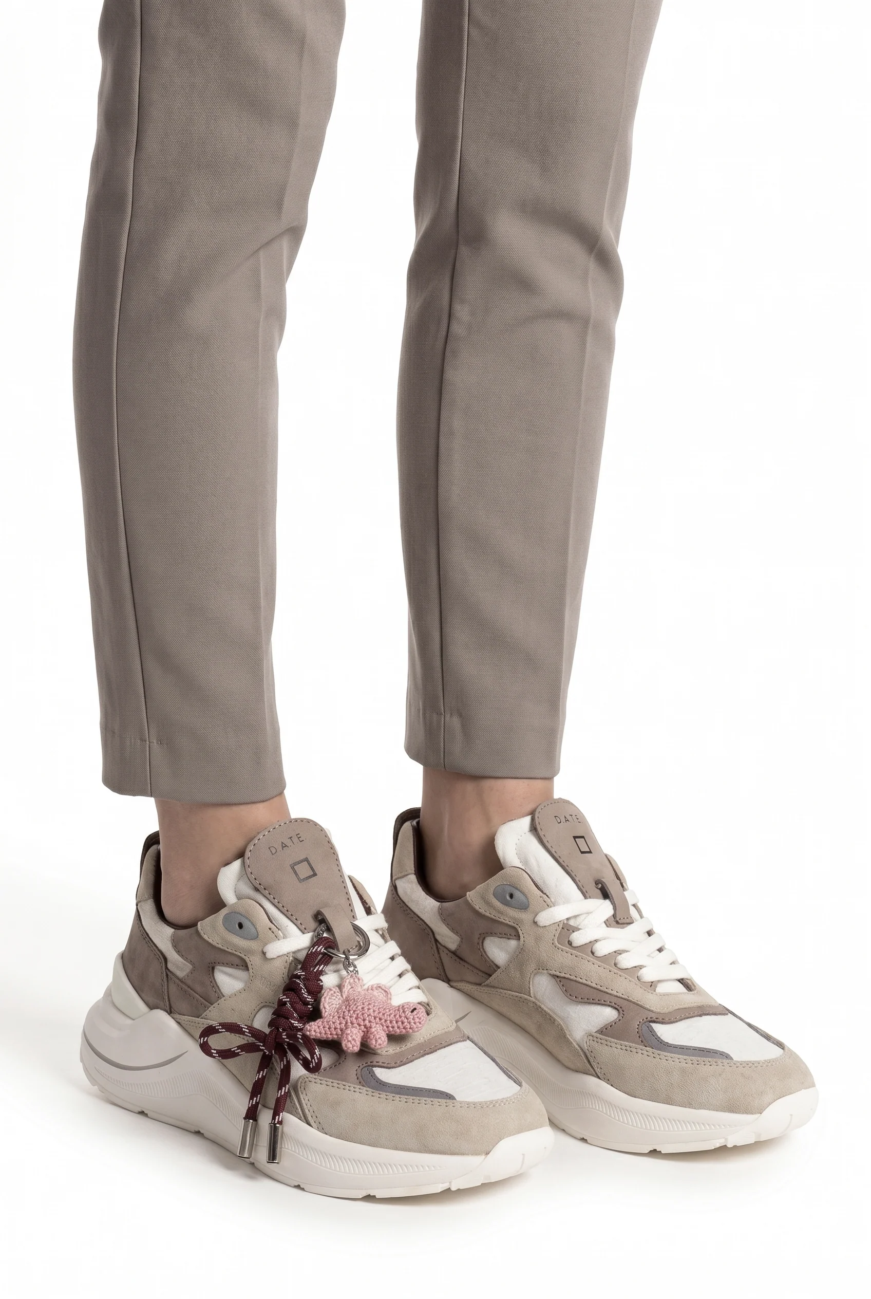 DATE - Sneakers - 470672 - Bianco/Beige - Image 6