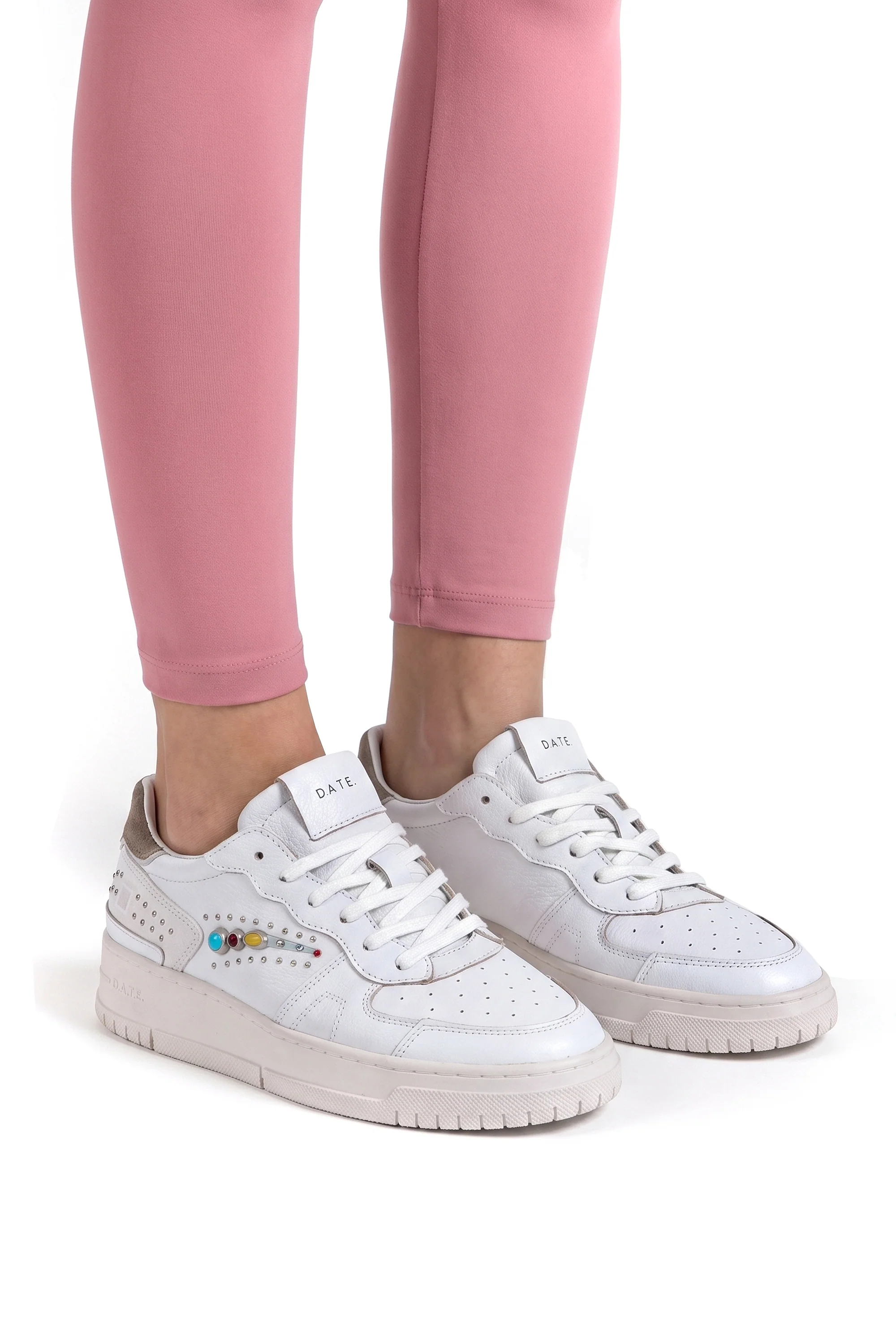 DATE - Sneakers - 470675 - Bianco/Tortora - Image 6