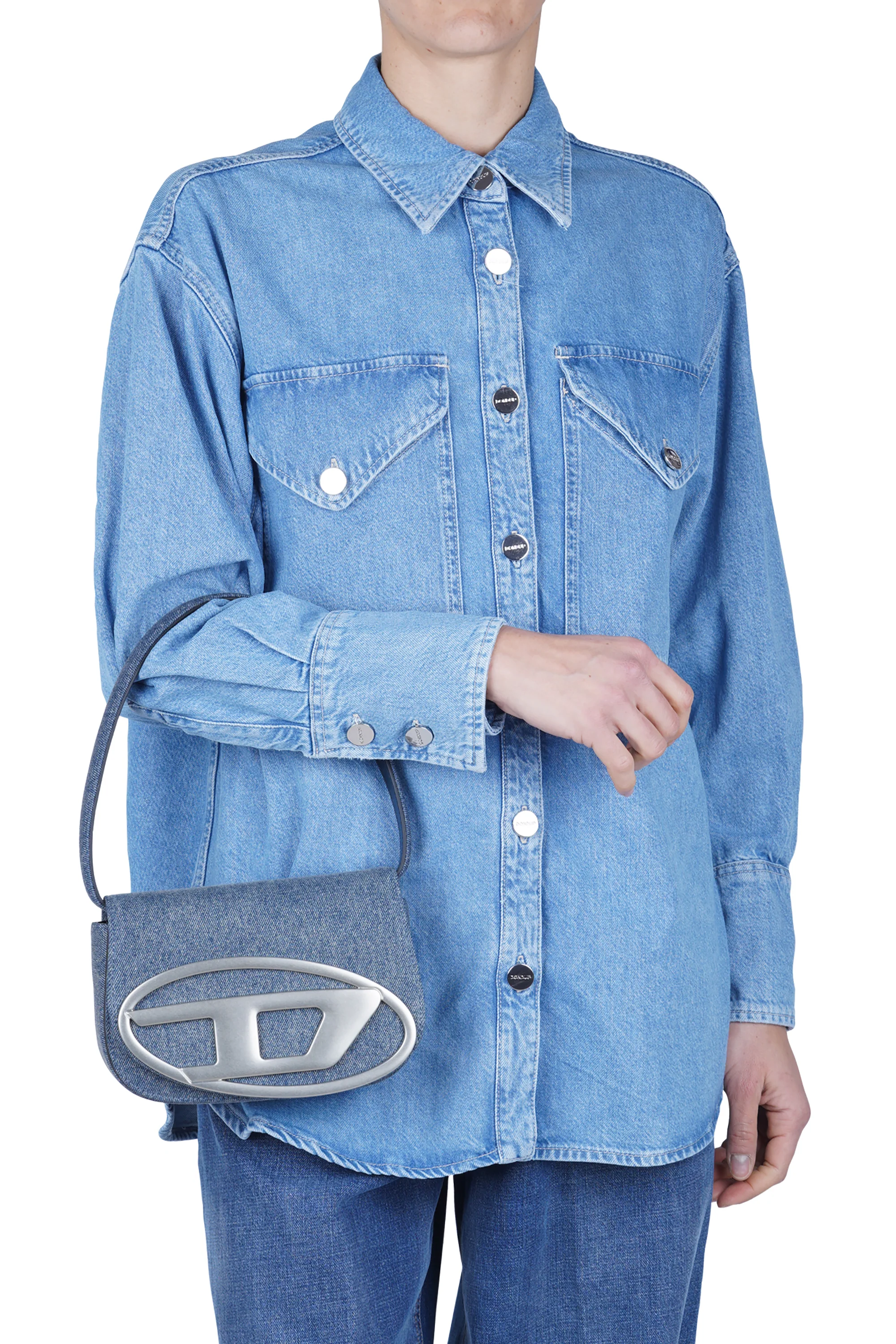 DIESEL - Borsa media - 470085 - Denim scuro - Image 2