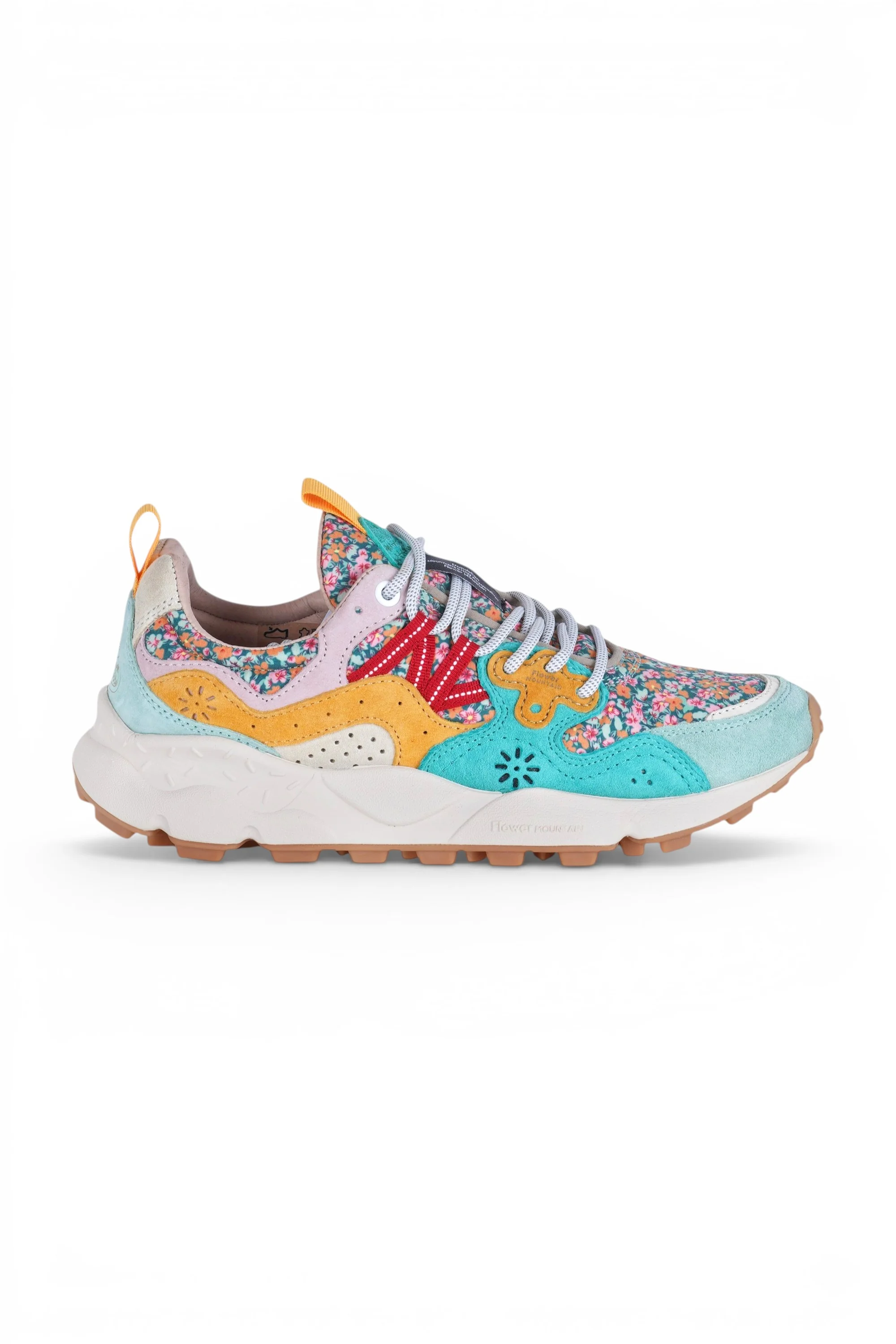 Flower Mountain - Sneakers - 470437 - Azzurro/Arancione