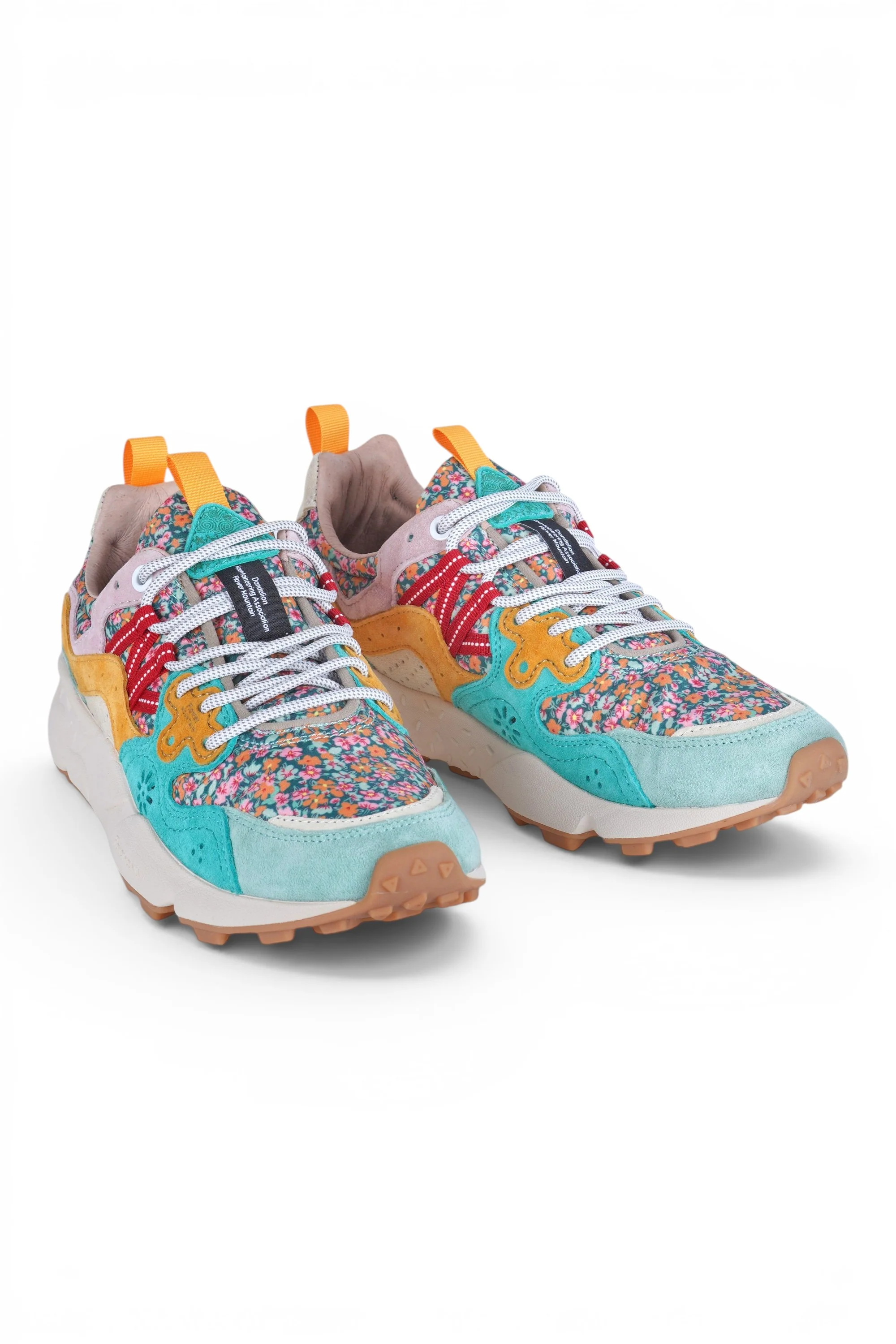 Flower Mountain - Sneakers - 470437 - Azzurro/Arancione - Image 2