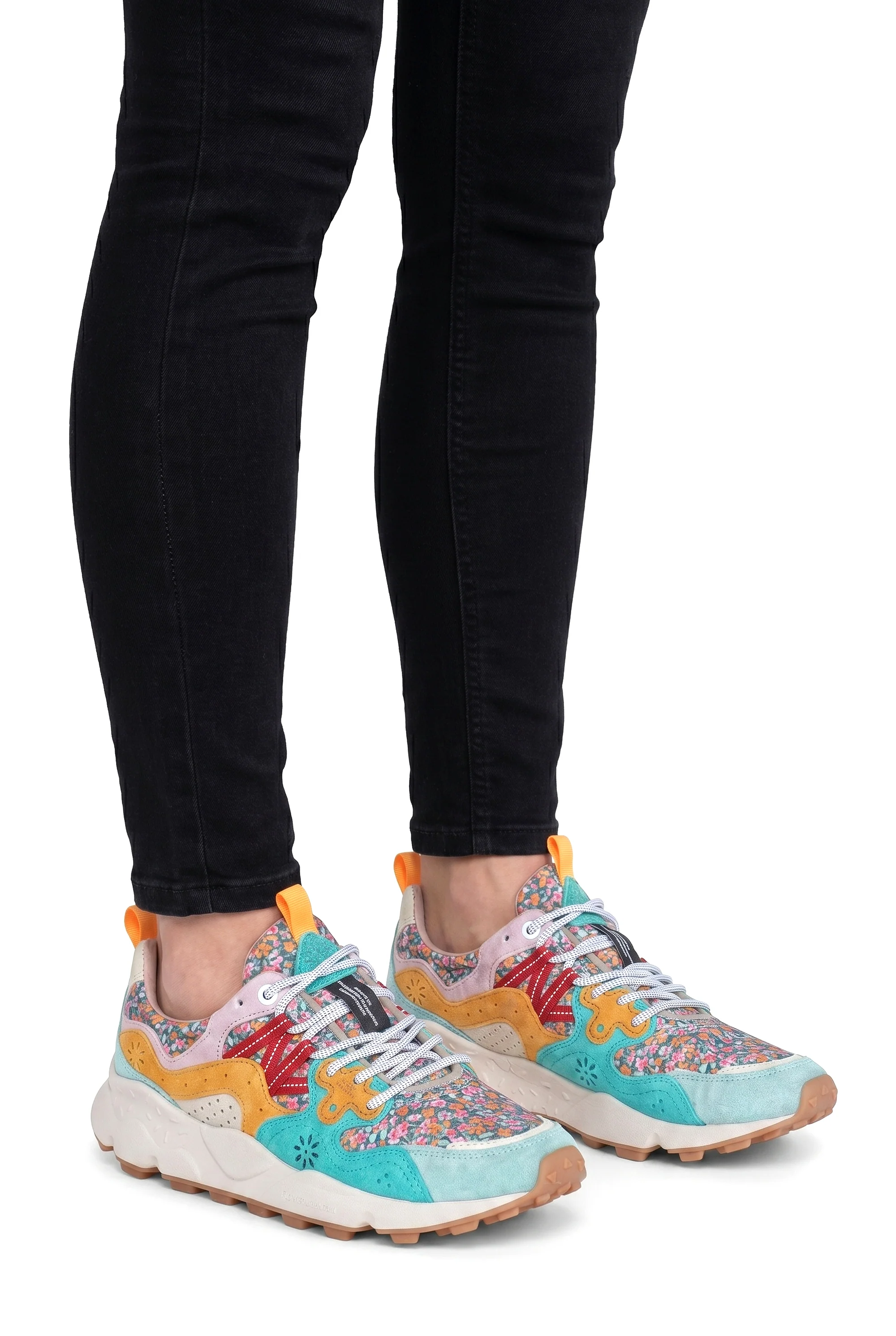 Flower Mountain - Sneakers - 470437 - Azzurro/Arancione - Image 6