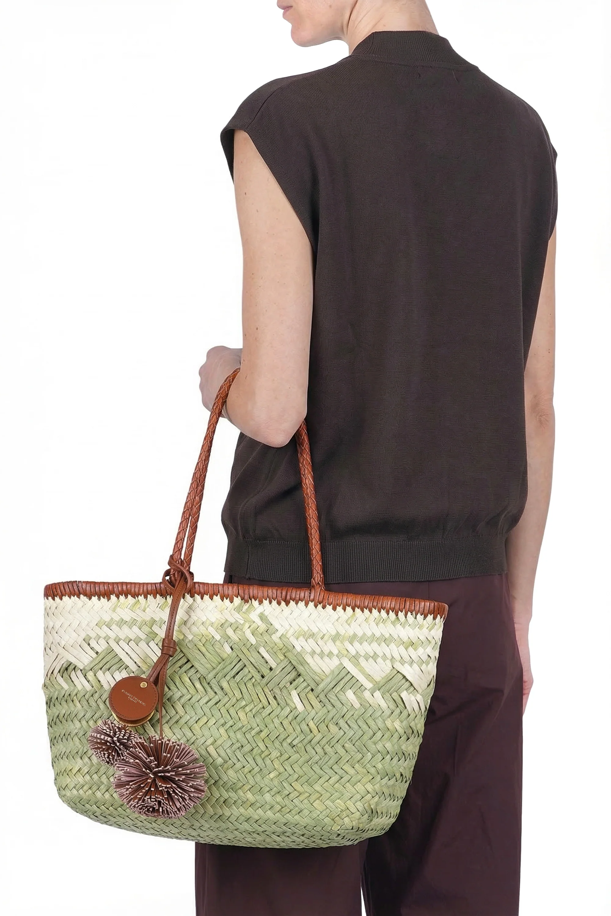 Gianni Chiarini - Borsa media - 470143 - Verde/Panna - Image 2