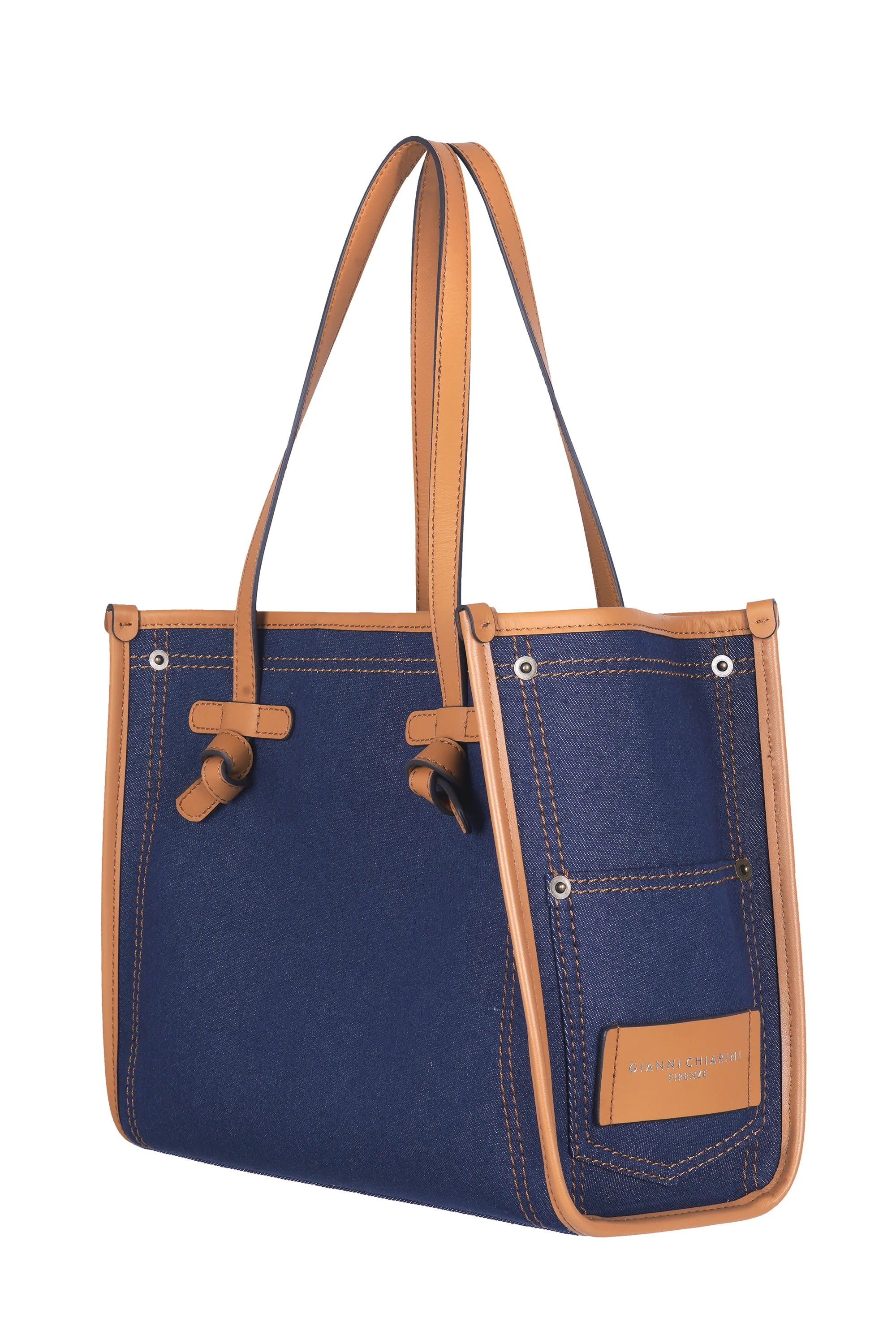 Gianni Chiarini - Borsa media - 470147 - Denim - Image 3