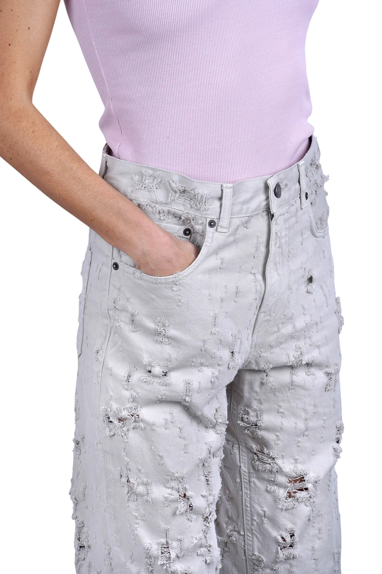 Haikure - Jeans - 470595 - Grigio chiaro - Image 6