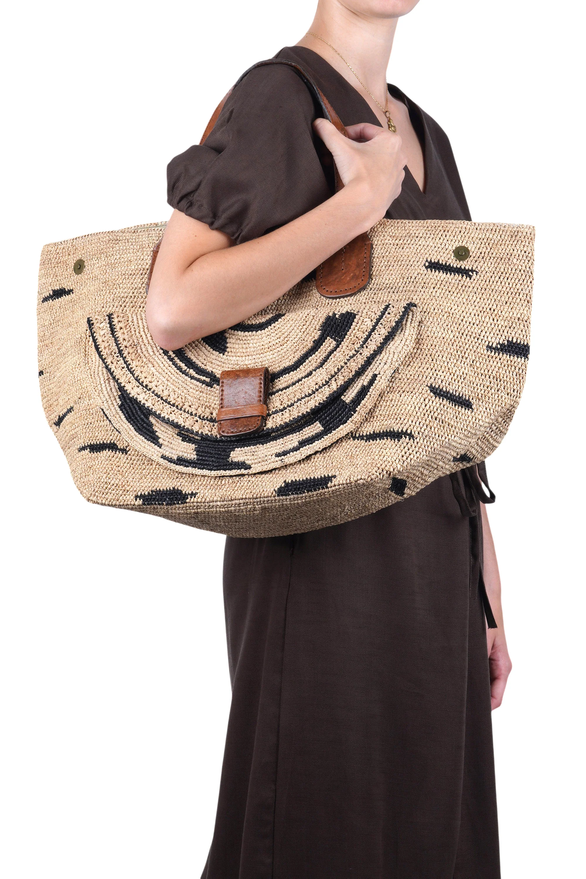 IBELIV - Borsa grande - 471565 - Beige/Nero - Image 2