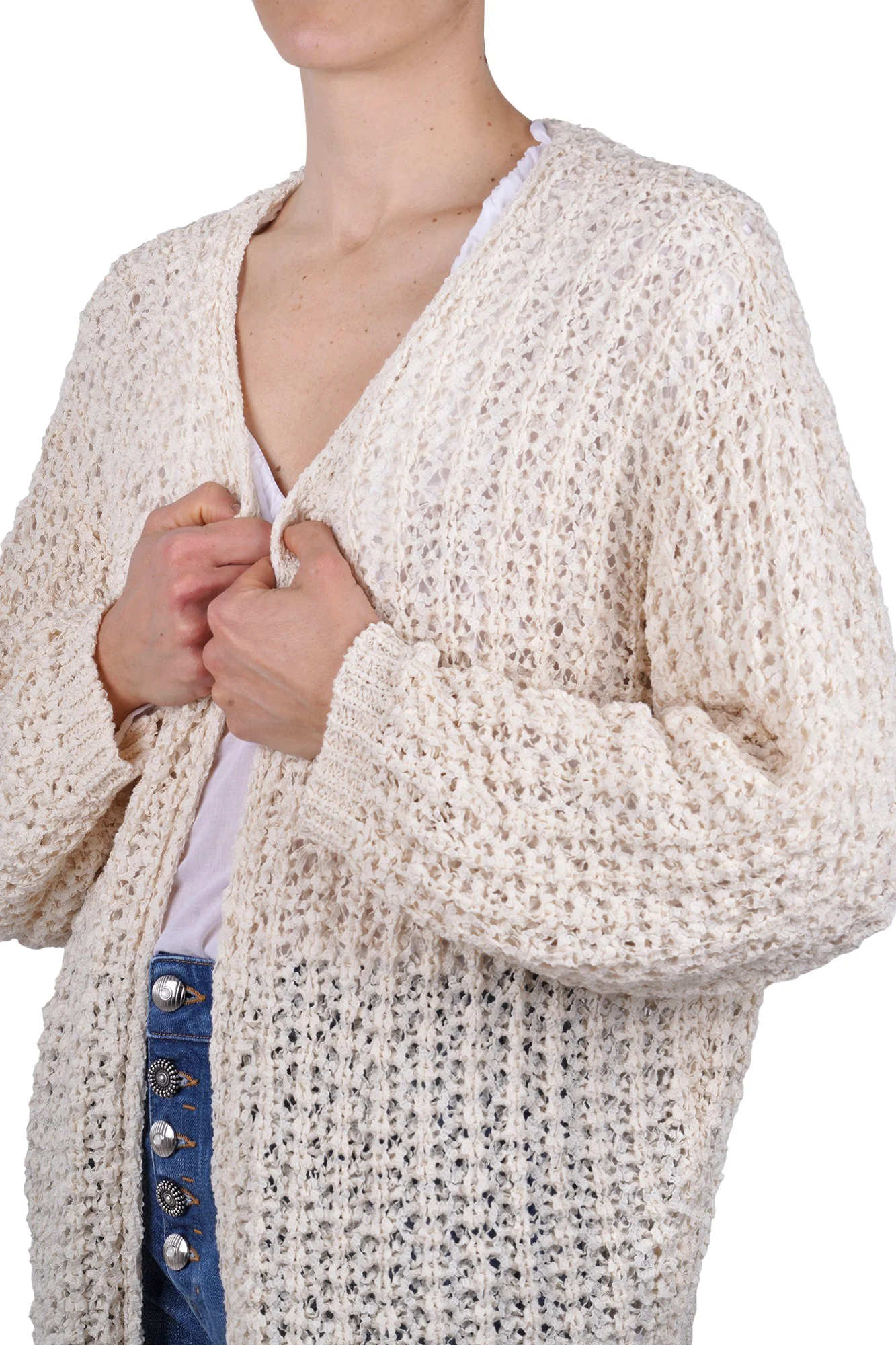 Jucca - Cardigan - 470866 - Panna - Image 6