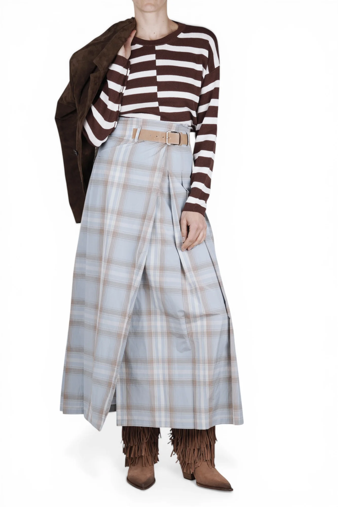 Jucca - Maglia - 470859 - Moka/Bianco - Image 2
