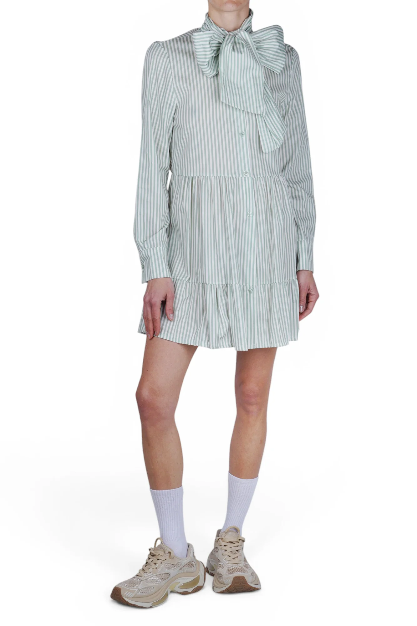 La Femme Blanche - Abito - 471479 - Bianco/Verde - Image 2