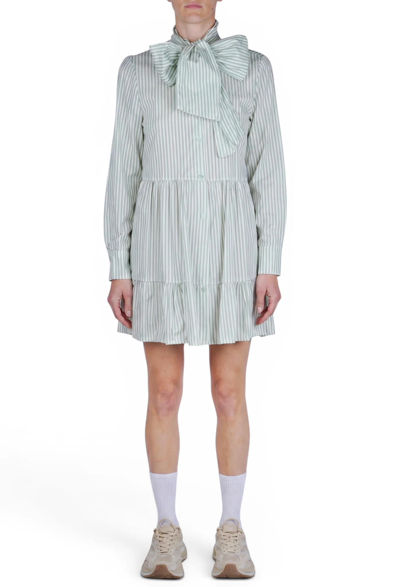 La Femme Blanche - Abito - 471479 - Bianco/Verde - Image 3