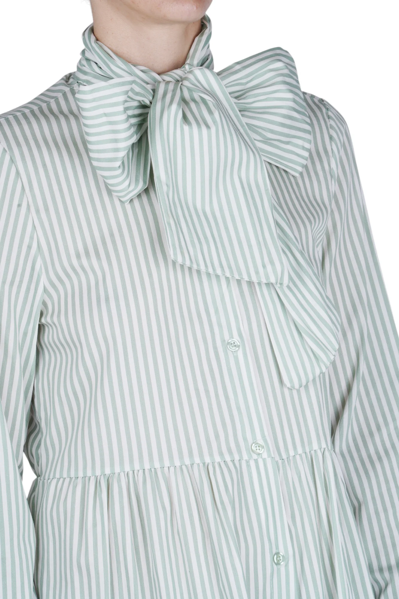 La Femme Blanche - Abito - 471479 - Bianco/Verde - Image 6