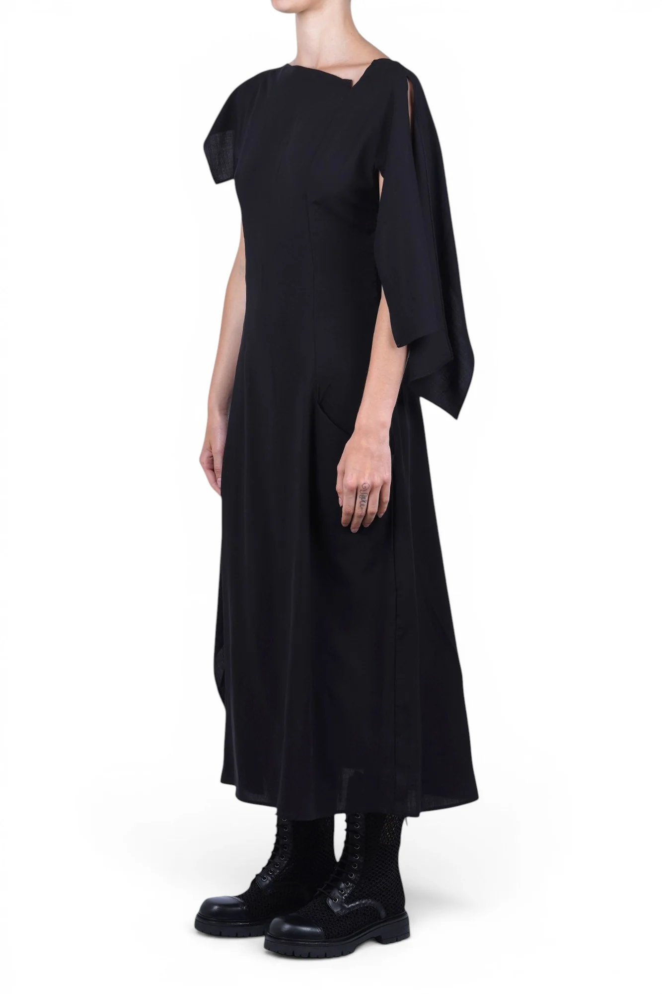 La Femme Blanche - Abito - 471584 - Nero - Image 4