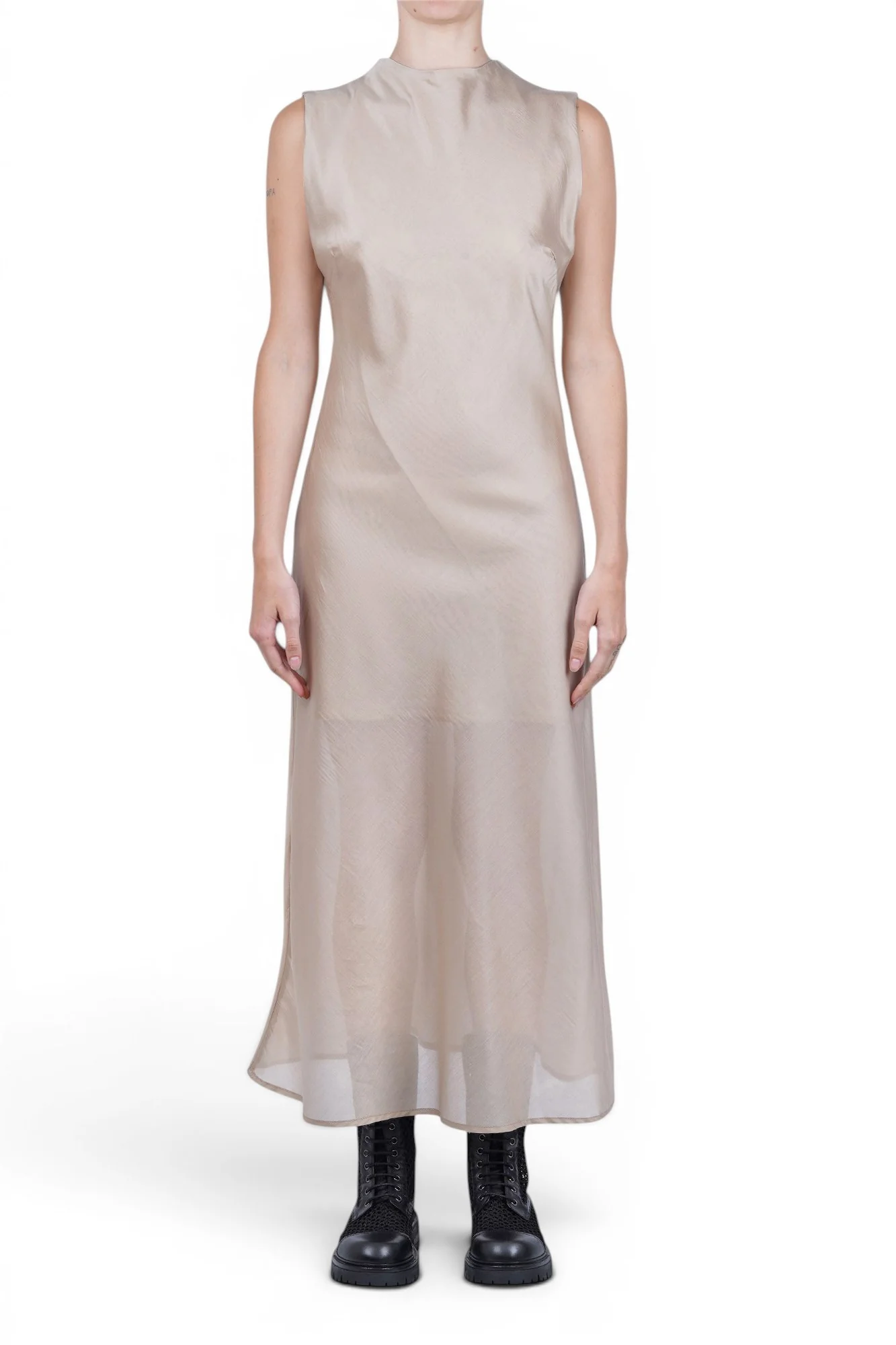 La Femme Blanche - Abito - 471590 - Beige - Image 3