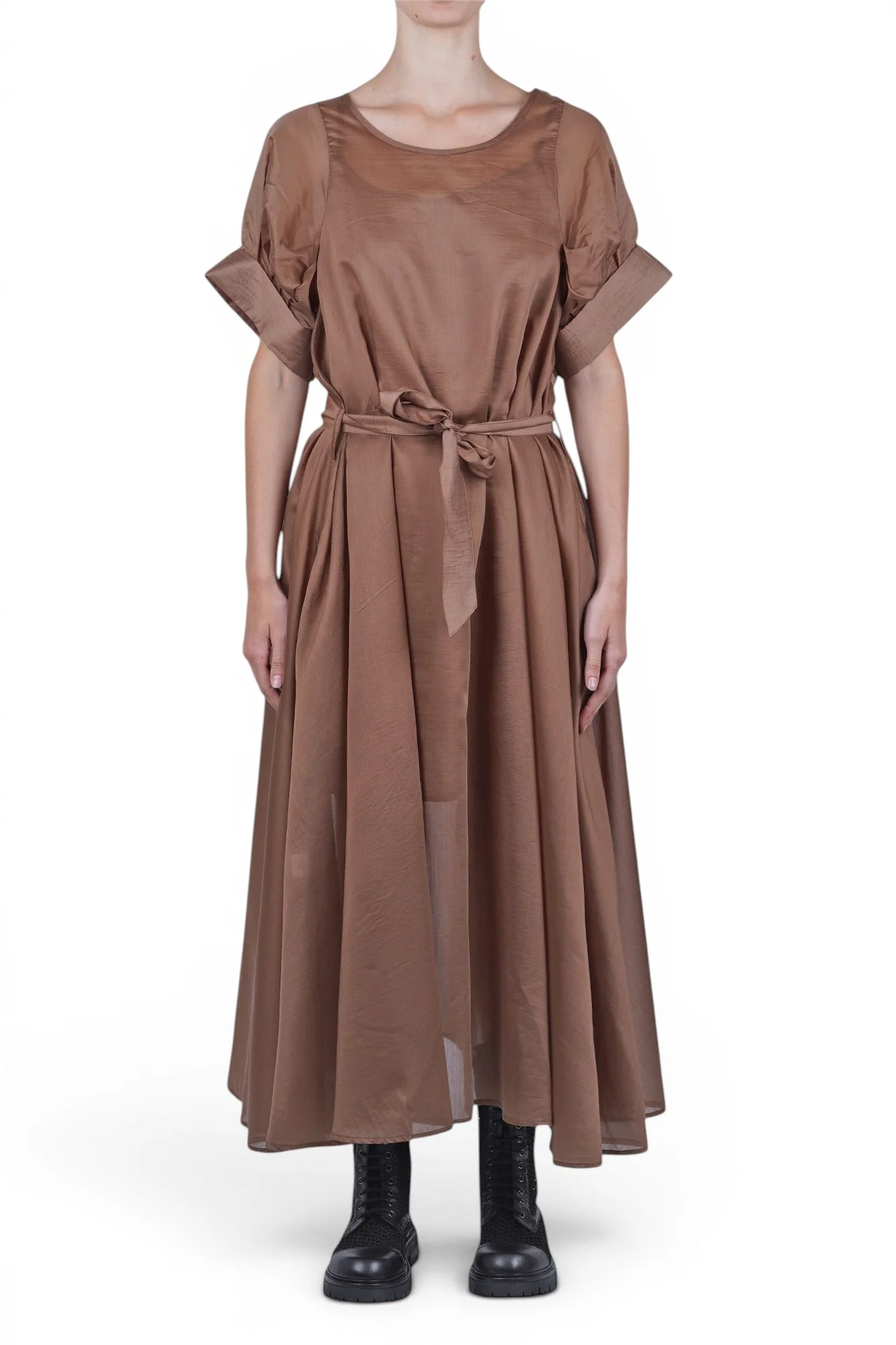 La Femme Blanche - Abito - 471591 - Marrone - Image 3