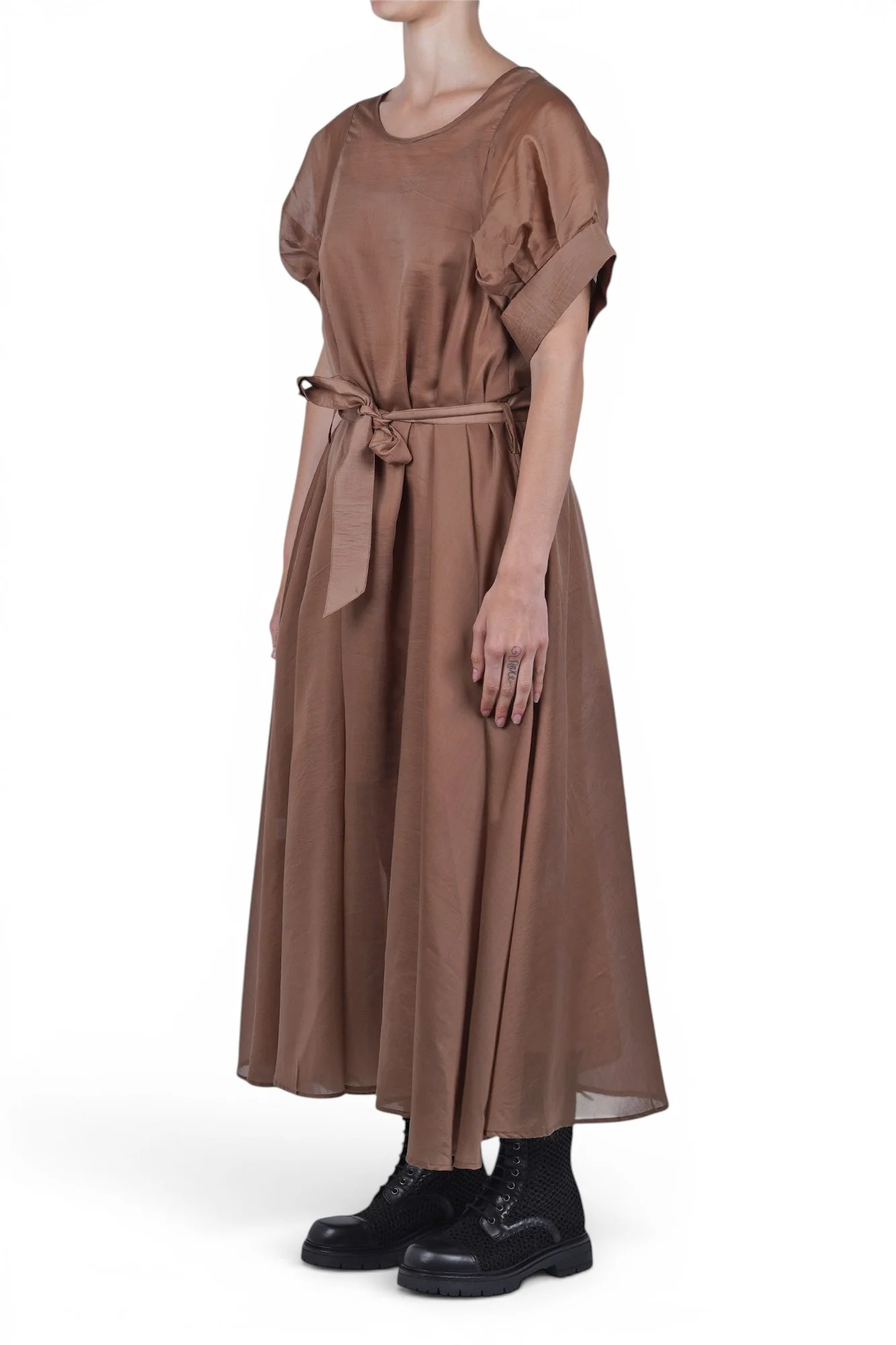 La Femme Blanche - Abito - 471591 - Marrone - Image 4