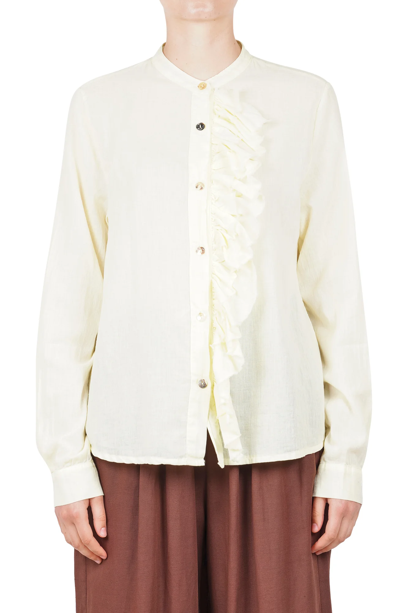 La Femme Blanche - Camicia - 451653 - Giallo - Image 3