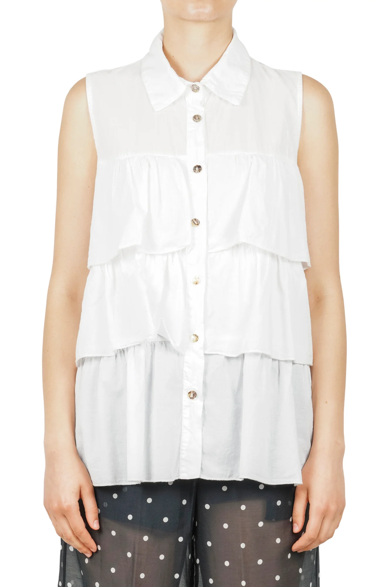 La Femme Blanche - Camicia - 451664 - Bianco - Image 3