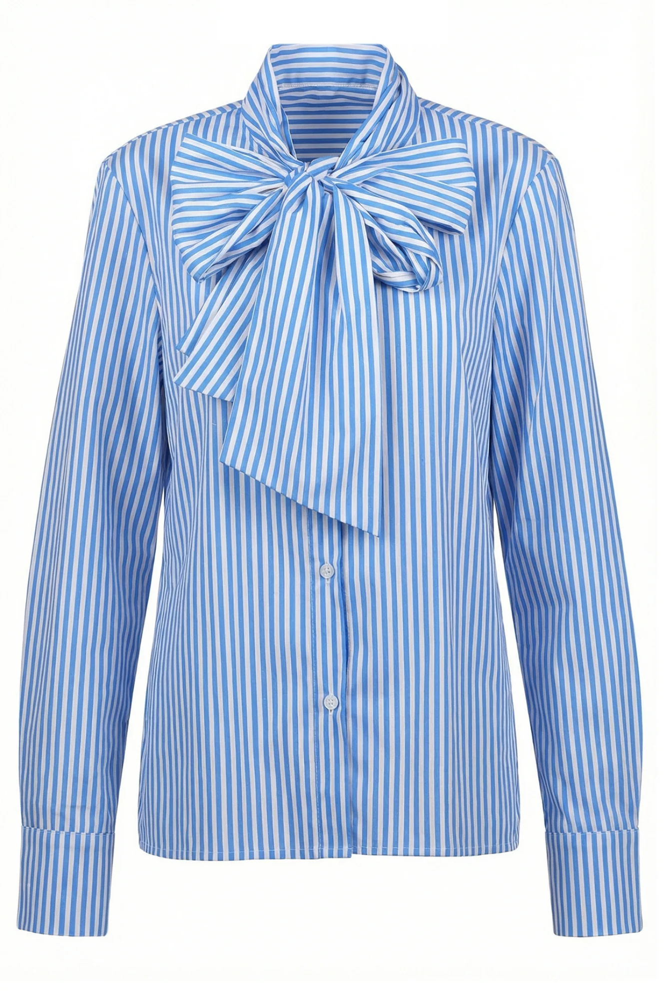 La Femme Blanche - Camicia - 471200 - Bianco/Azzurro