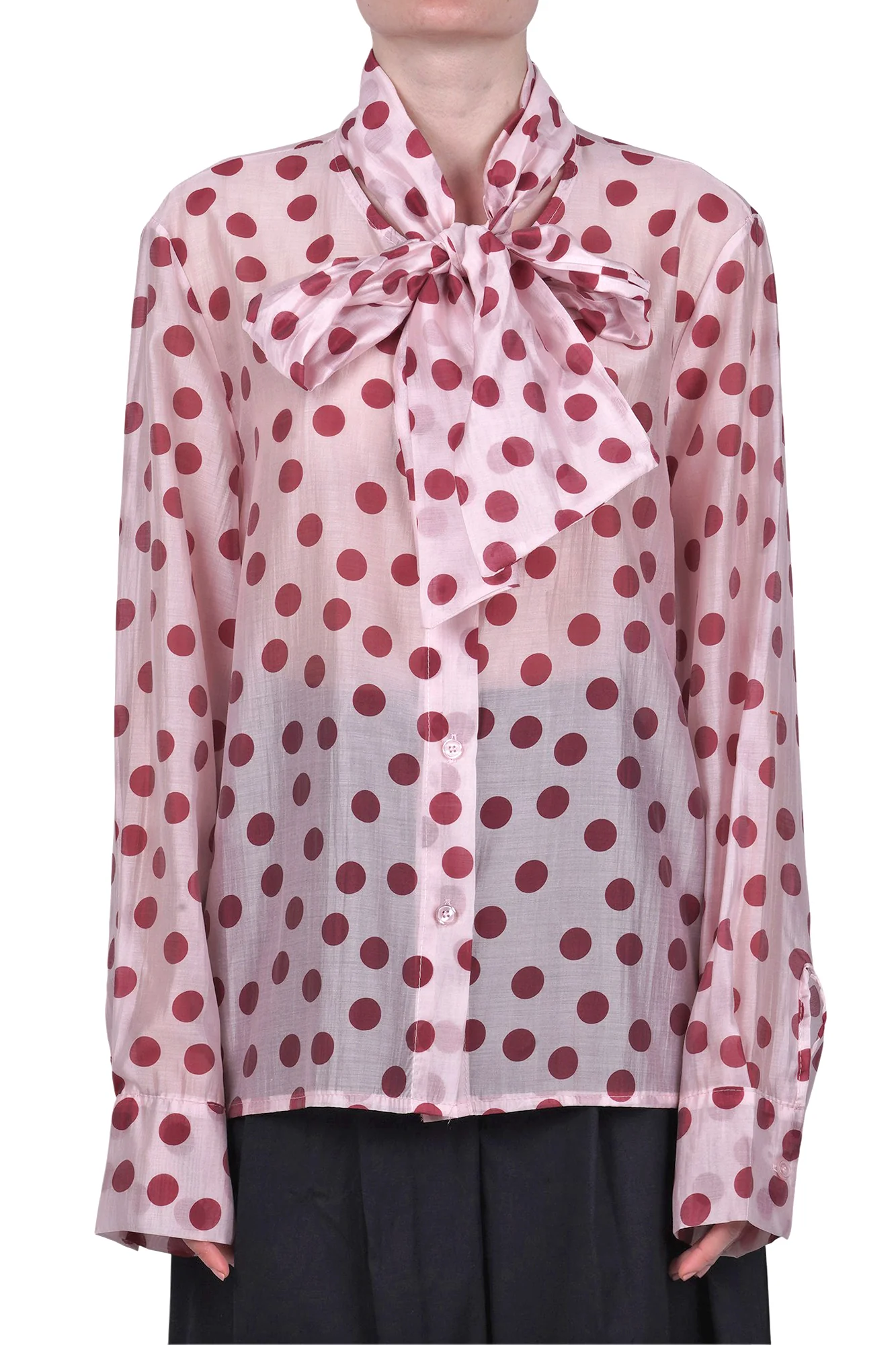 La Femme Blanche - Camicia - 471206 - Rosa/Rosso - Image 3