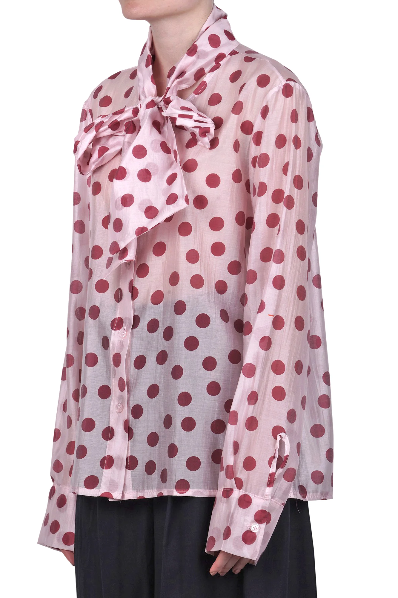 La Femme Blanche - Camicia - 471206 - Rosa/Rosso - Image 4