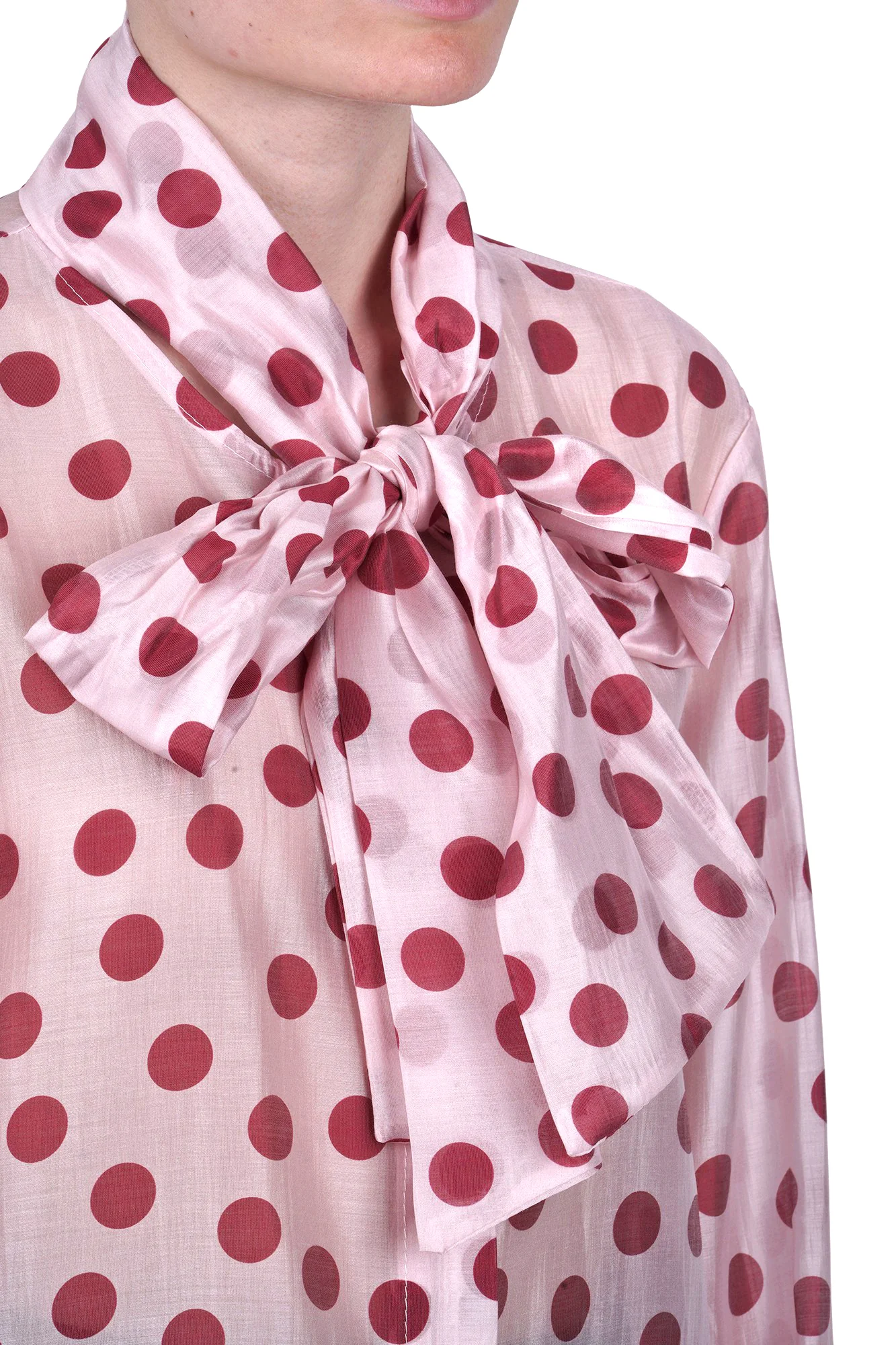 La Femme Blanche - Camicia - 471206 - Rosa/Rosso - Image 6