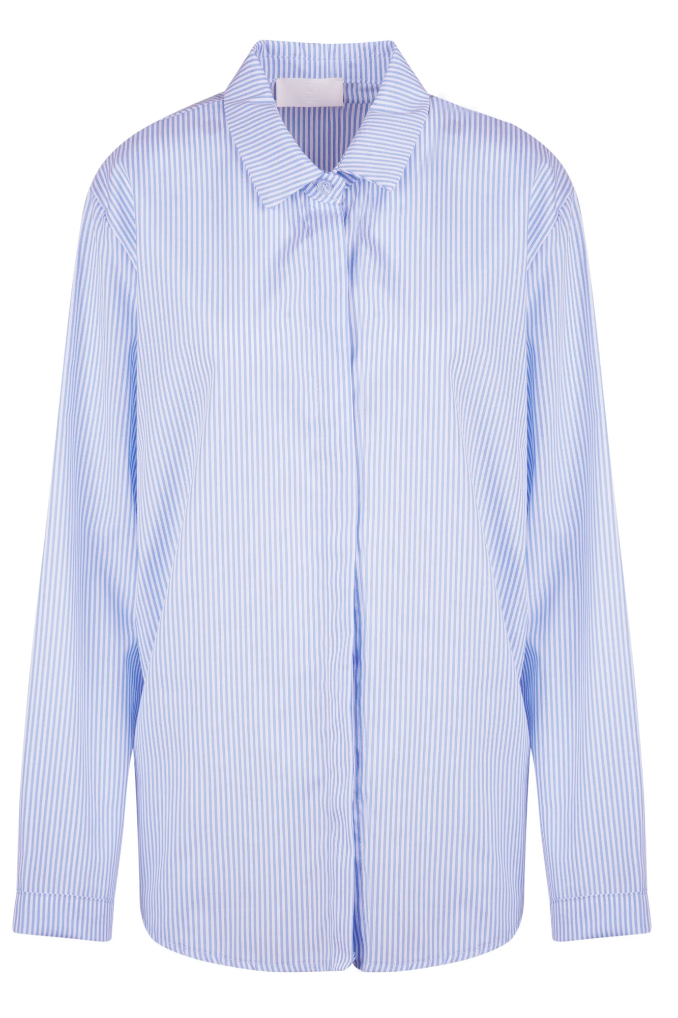 La Femme Blanche - Camicia - 471207 - Bianco/Azzurro