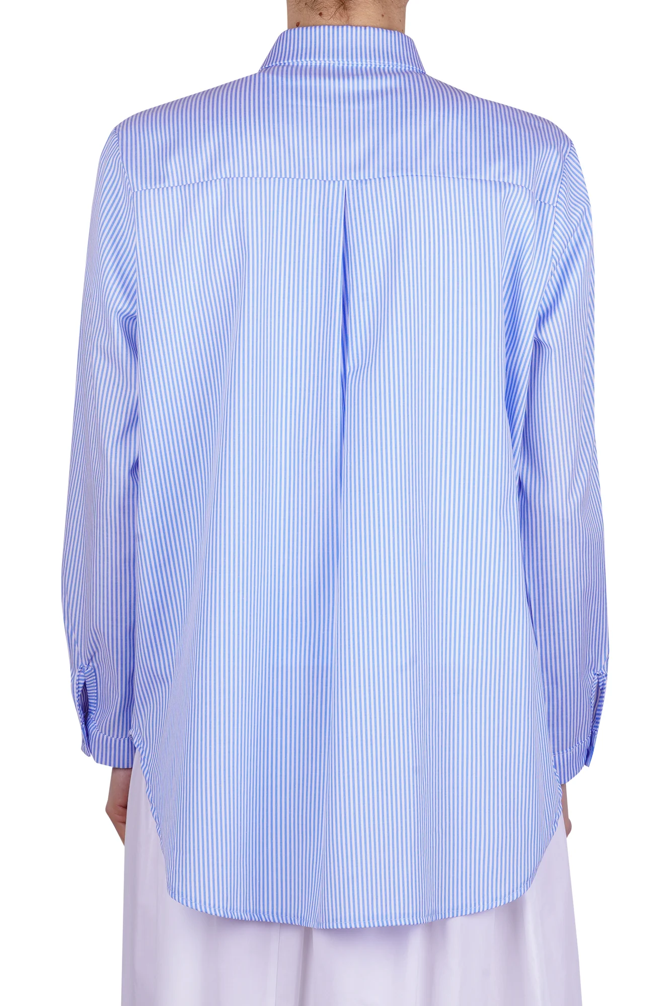 La Femme Blanche - Camicia - 471207 - Bianco/Azzurro - Image 5