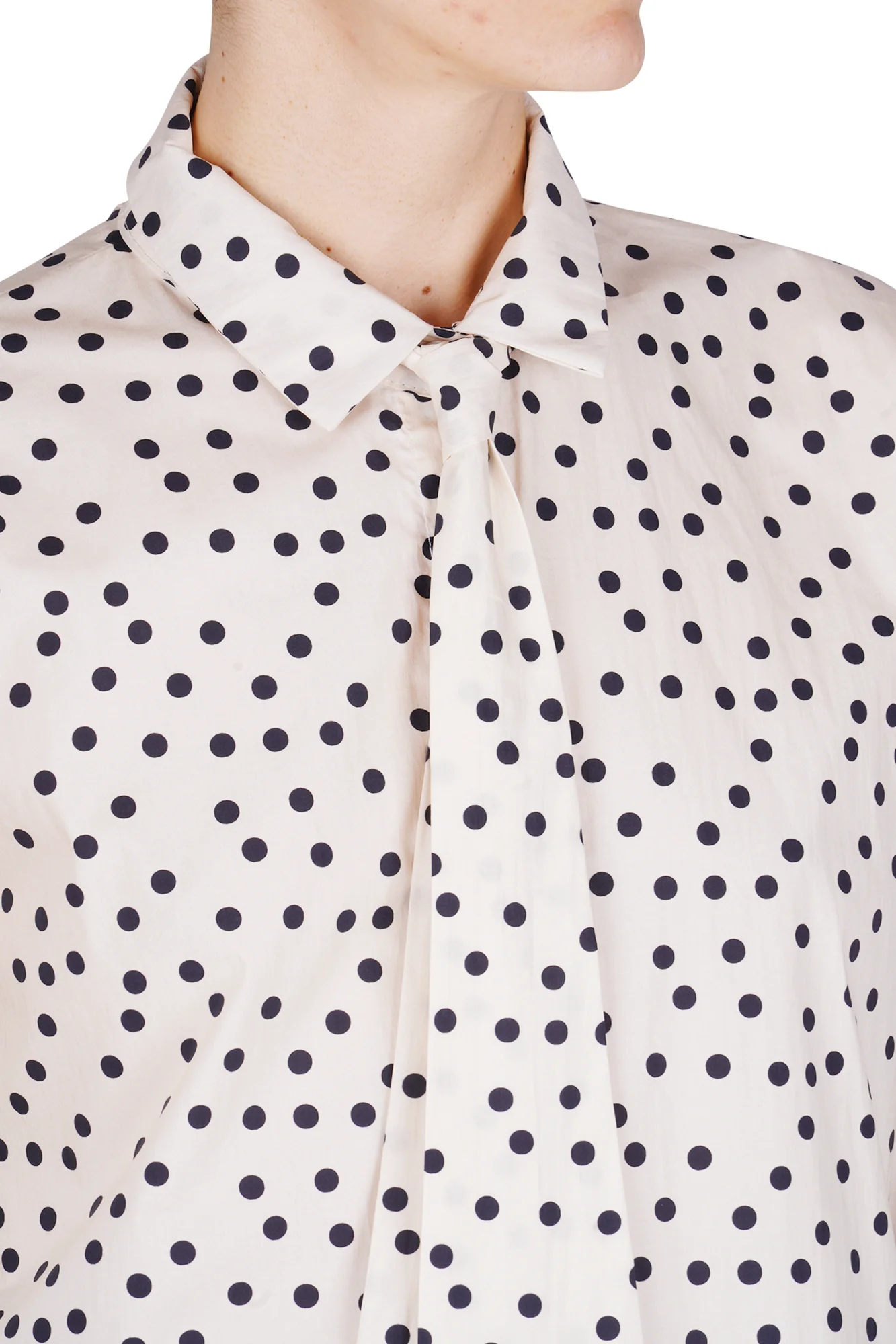 La Femme Blanche - Camicia - 471208 - Beige/Nero - Image 6
