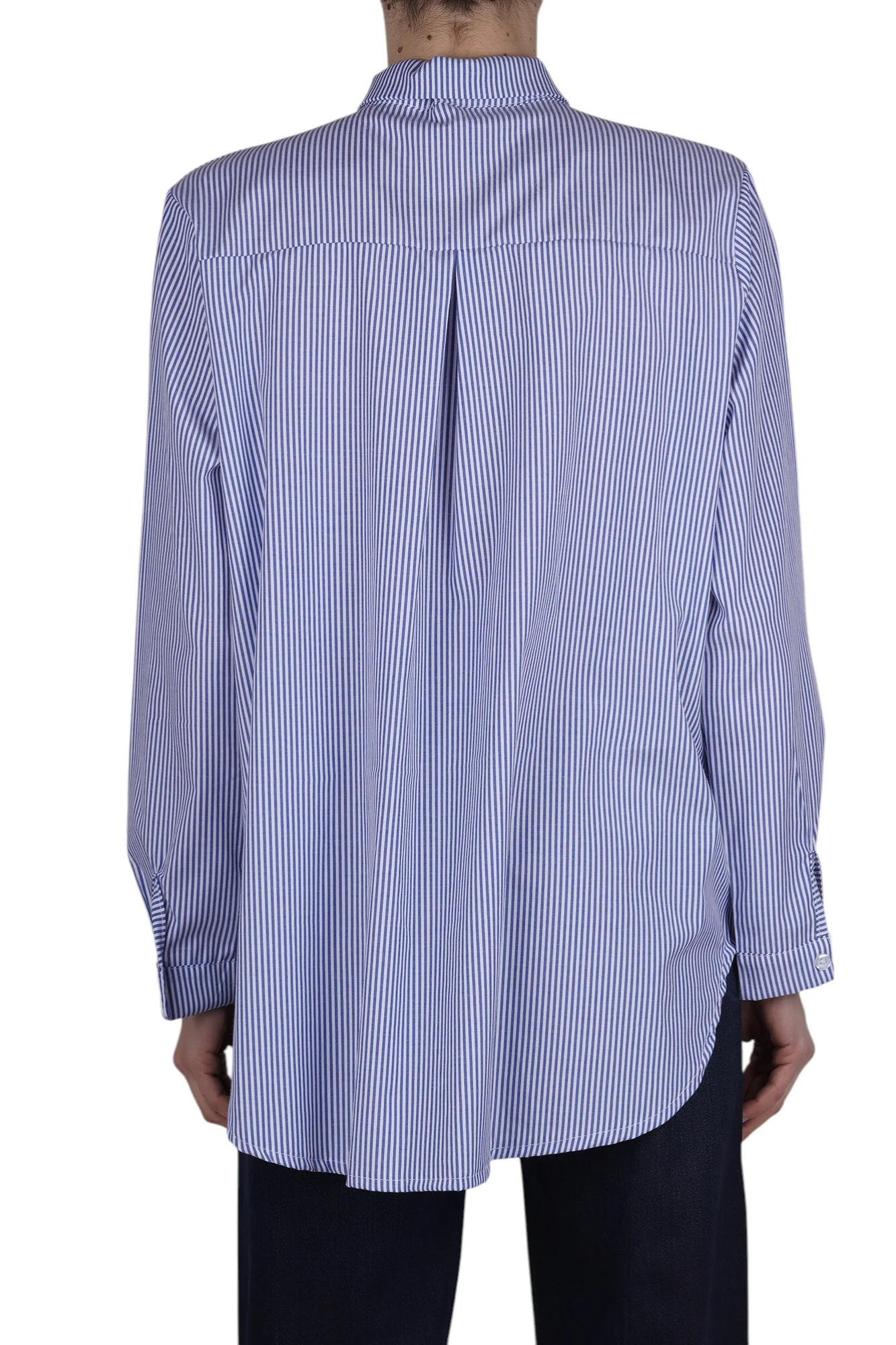 La Femme Blanche - Camicia - 471210 - Bianco/Blu - Image 5