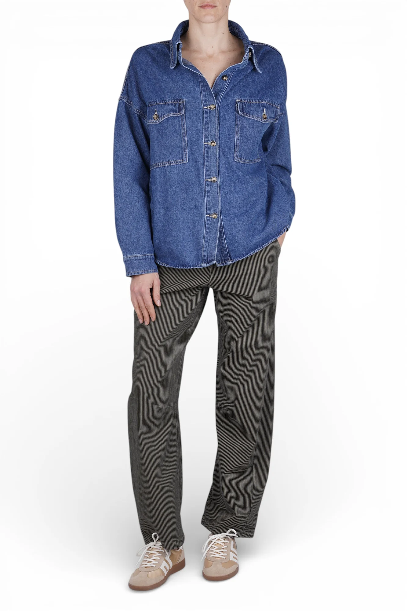 La Femme Blanche - Camicia - 471218 - Denim chiaro - Image 2