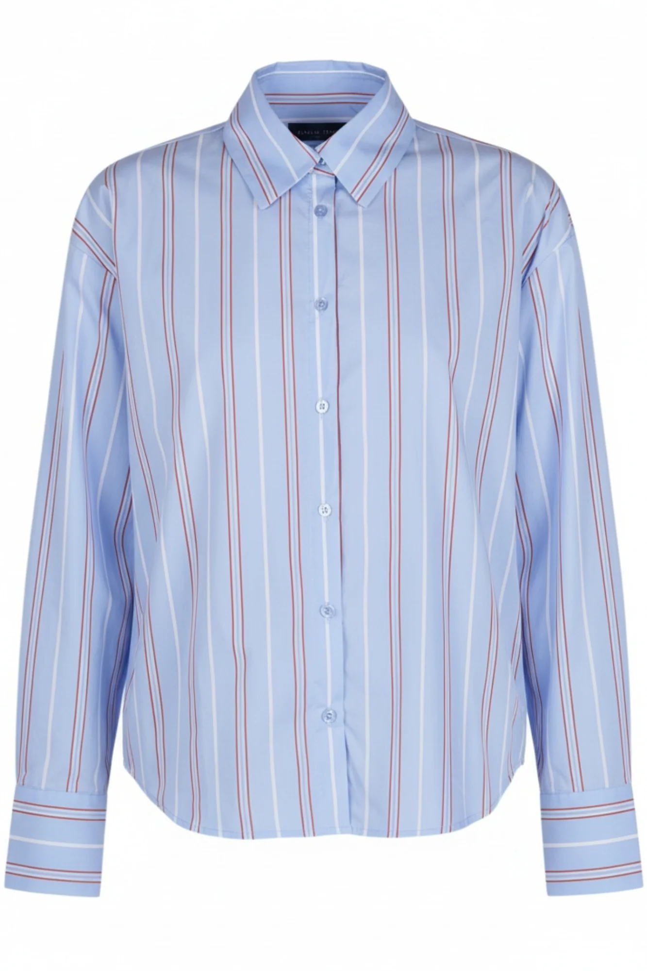 La Femme Blanche - Camicia - 471221 - Celeste/Rosso