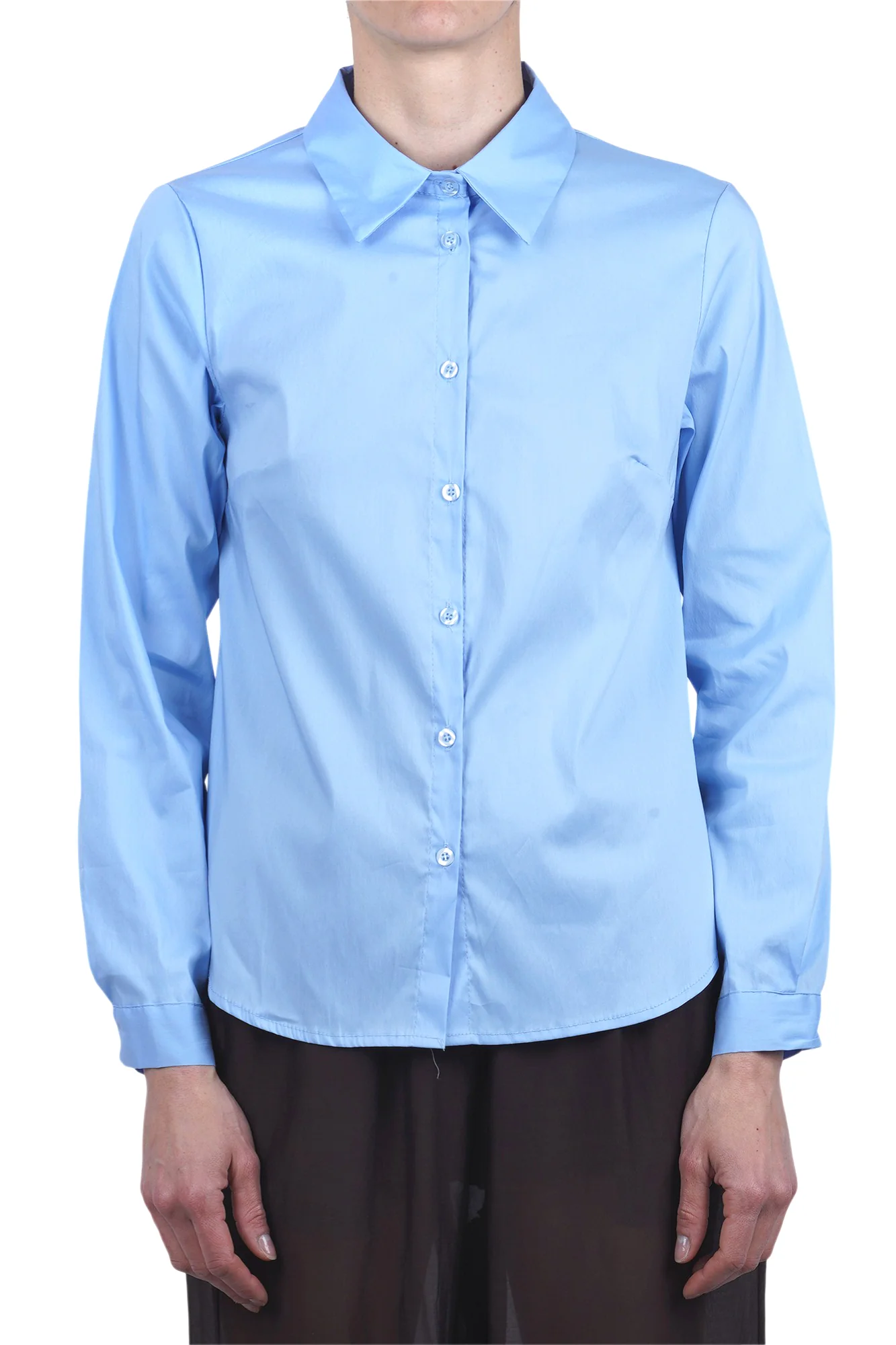 La Femme Blanche - Camicia - 471515 - Azzurro - Image 3