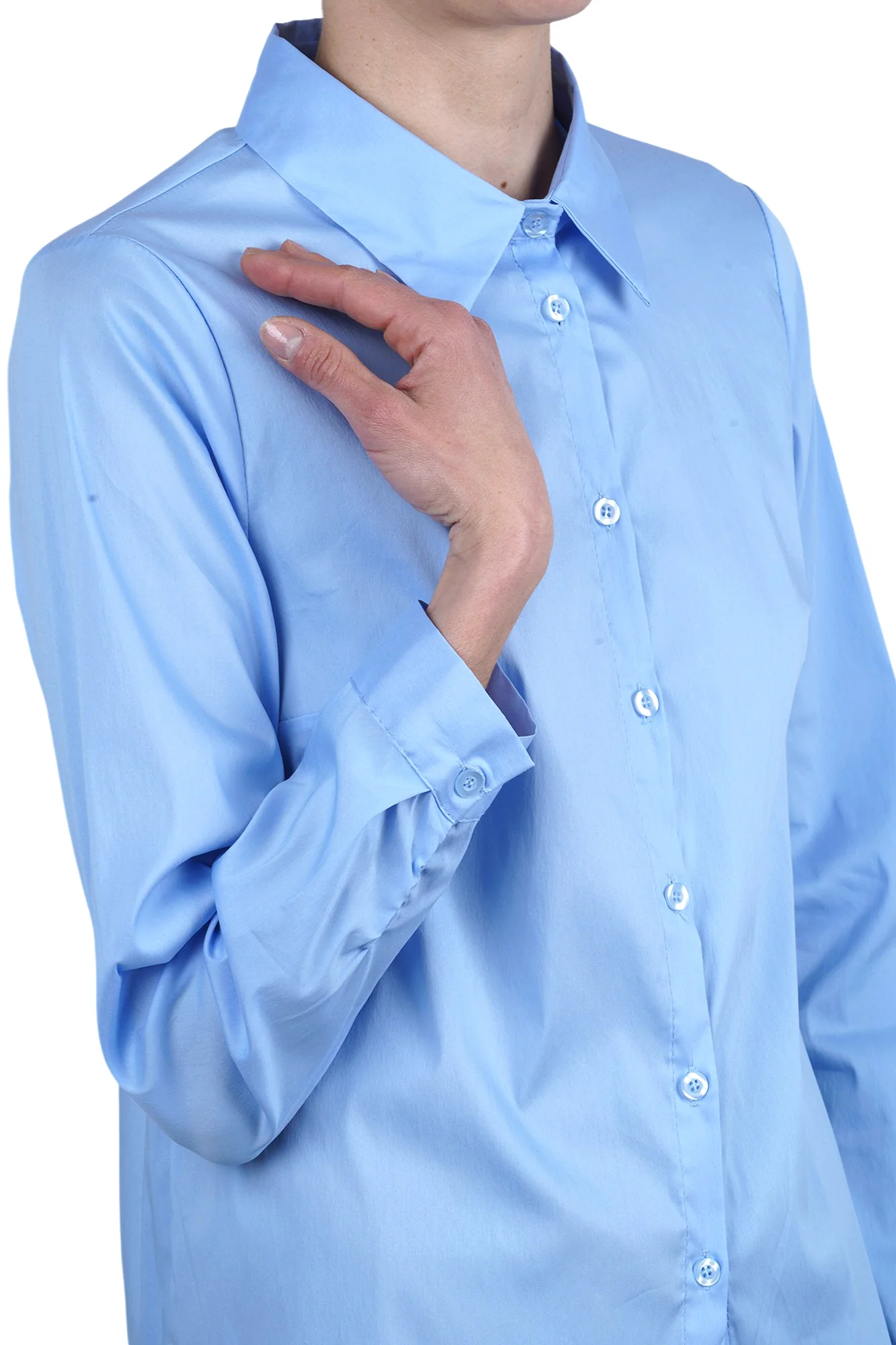 La Femme Blanche - Camicia - 471515 - Azzurro - Image 6