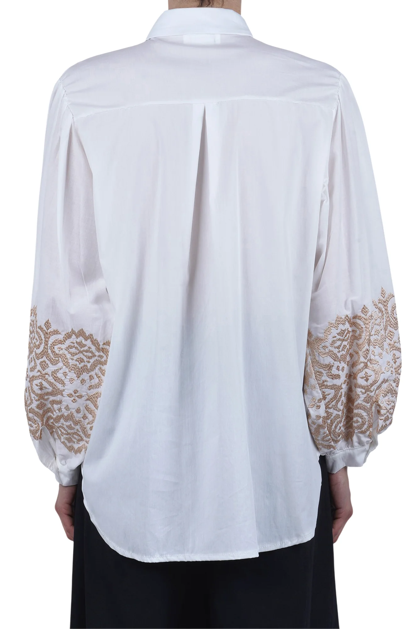 La Femme Blanche - Camicia - 471560 - Bianco/Beige - Image 5
